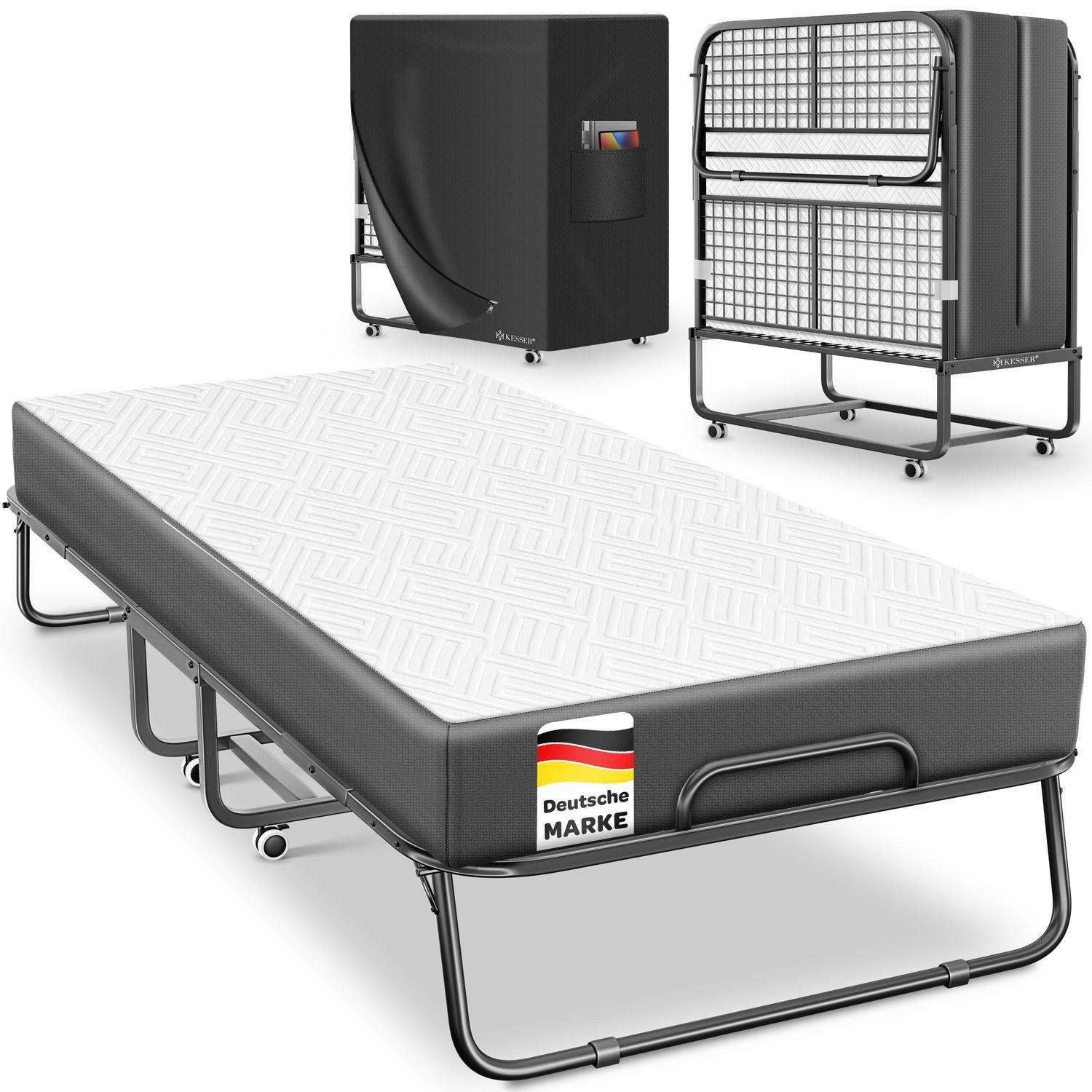 KESSER Gästebett 200x90cm Klappbett faltbares Reisebett günstig online kaufen