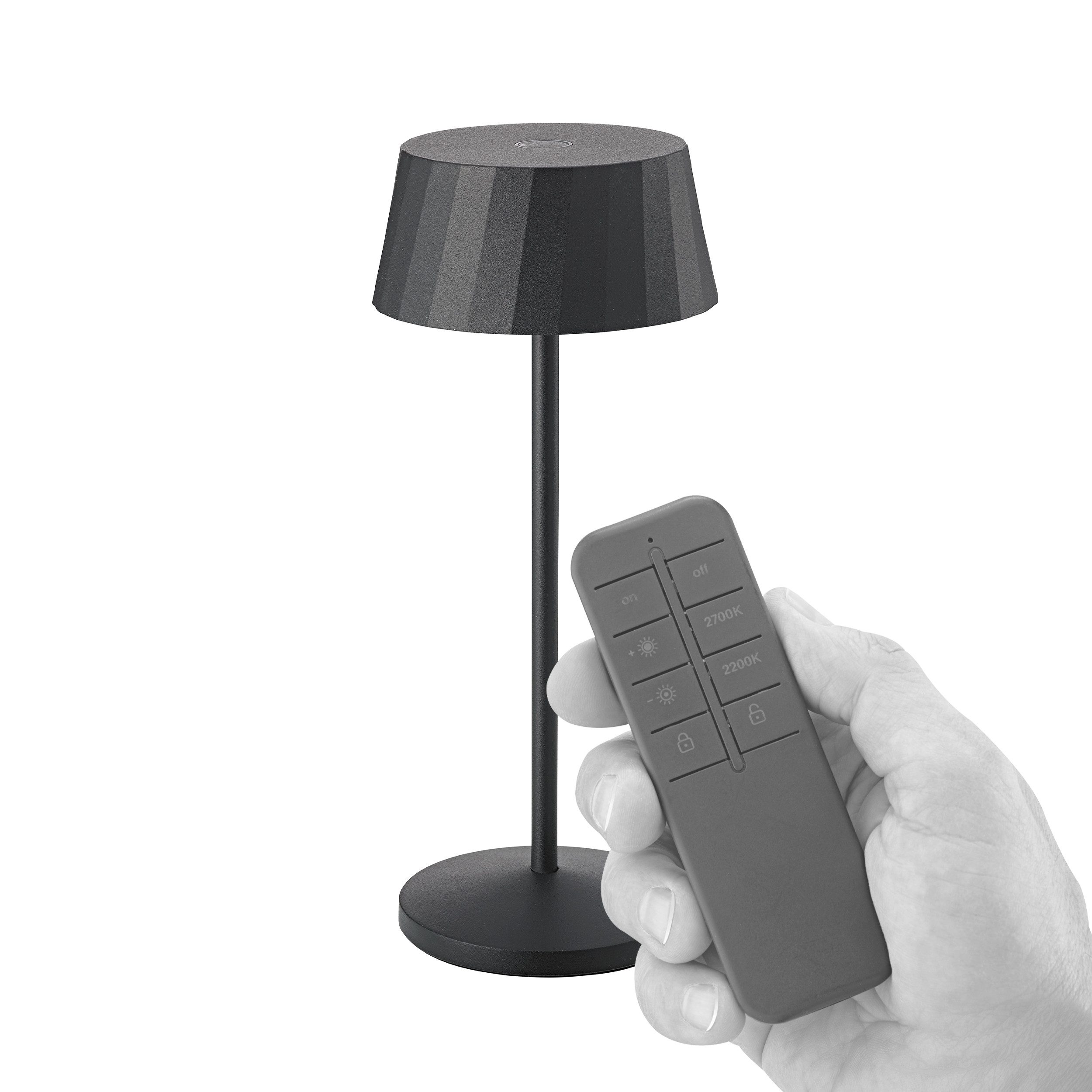 SIGOR LED Tischleuchte, Touch /Remote, LED fest integriert, Warmweiß