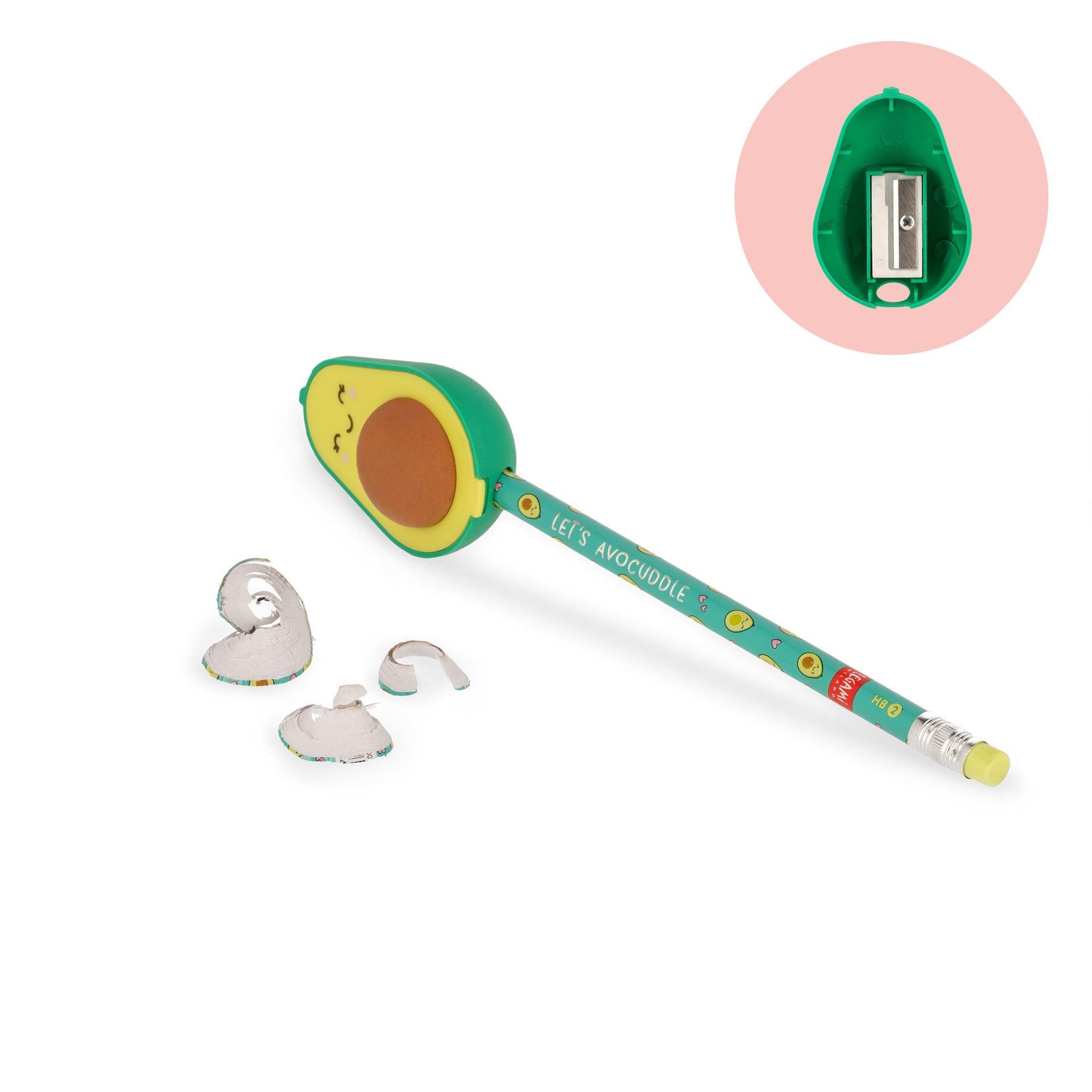 Legami Anspitzer Legami Anspitzer mit Radiergummi Let's Avocuddle Avocado