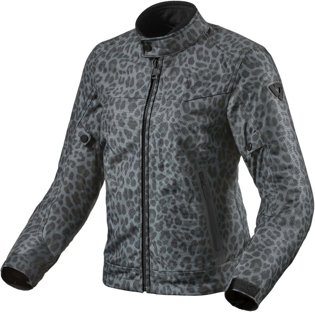 Revit Motorradjacke Shade H2O Damen Motorrad Textiljacke Black/Grey