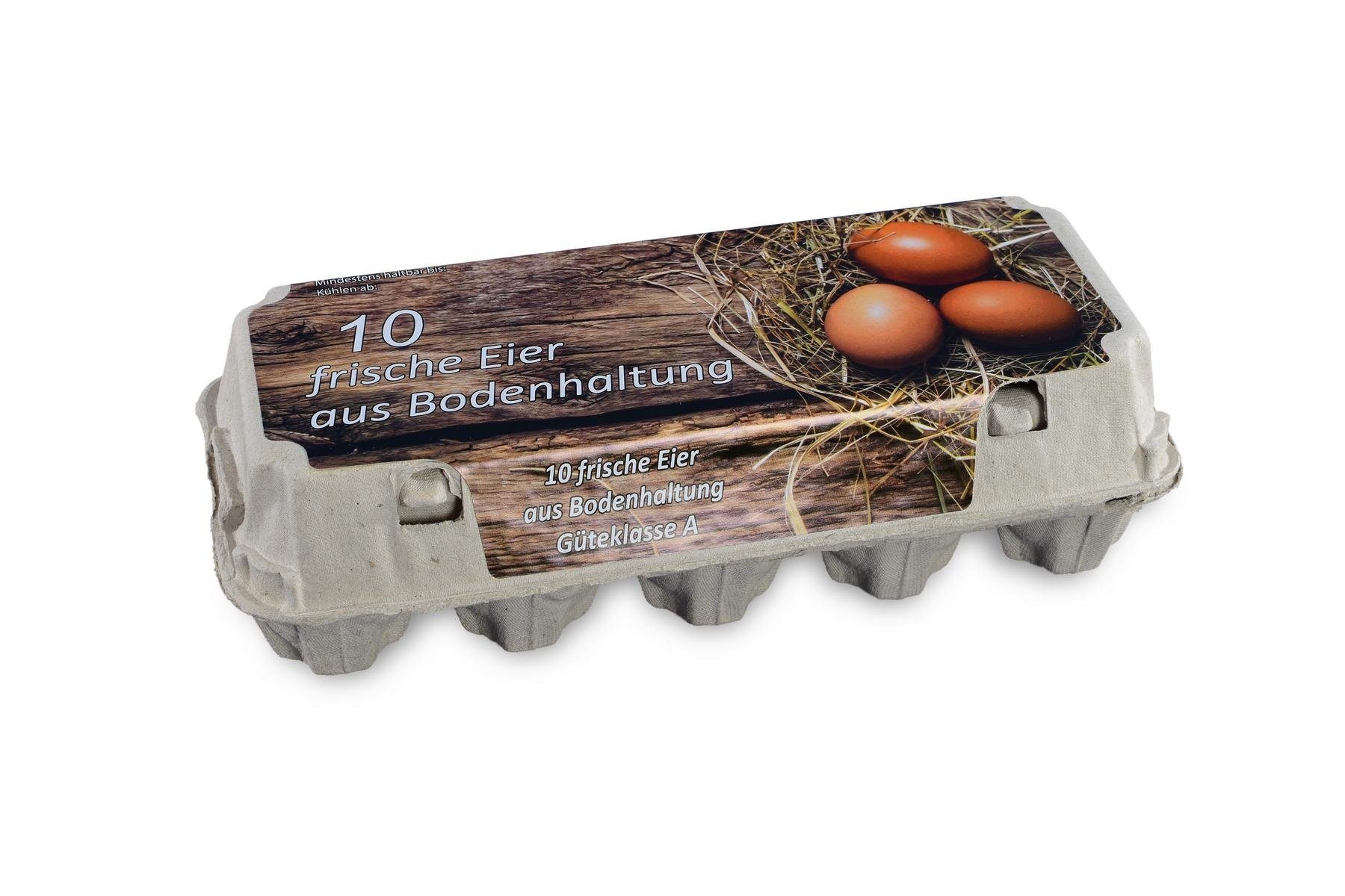 Funny Eierbecher 10er Eierkartons, 154 Pappe, Bodenhaltung, Stück, Freilandhaltung