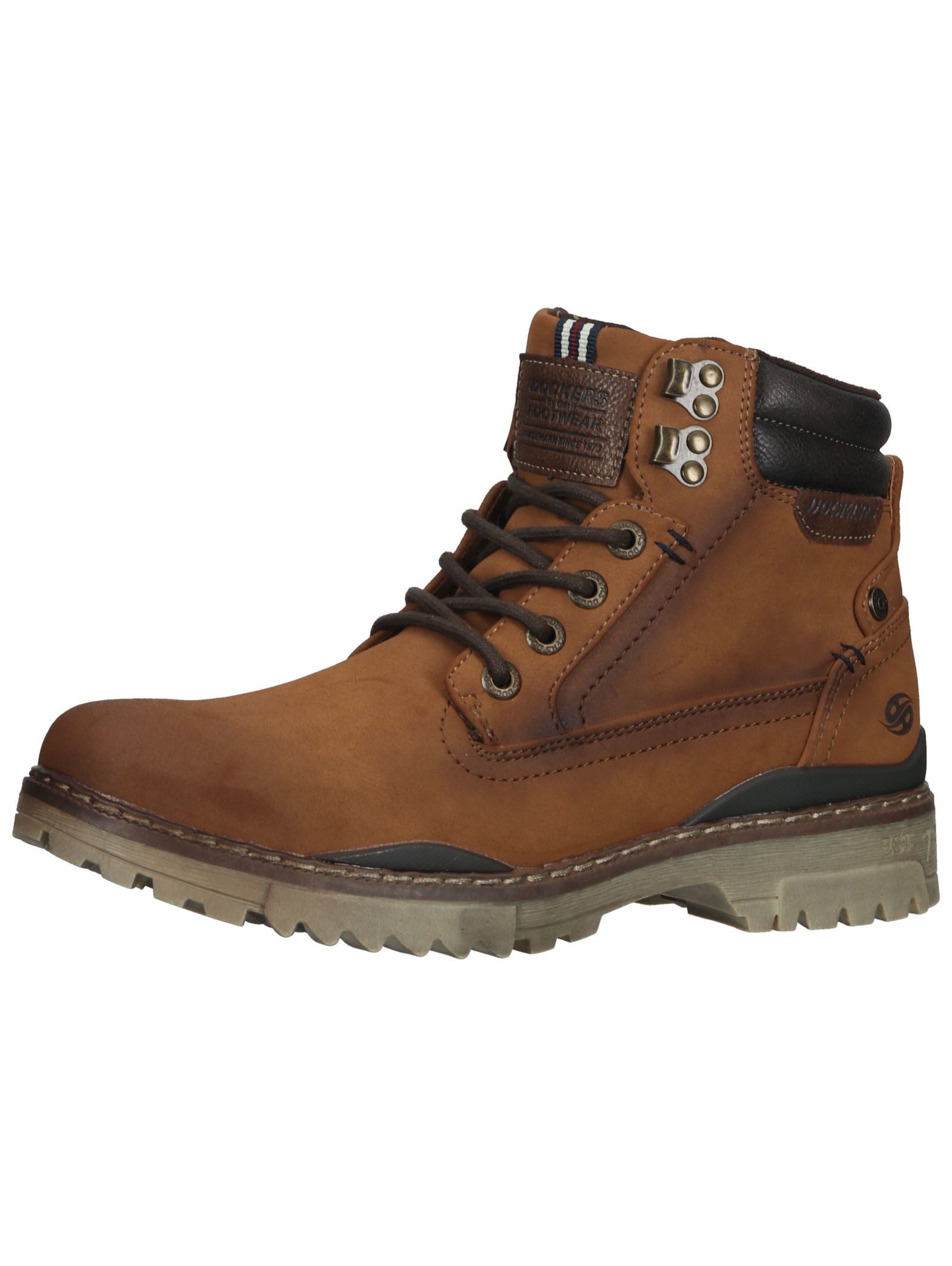 Stiefelette Lederimitat Schnürstiefelette