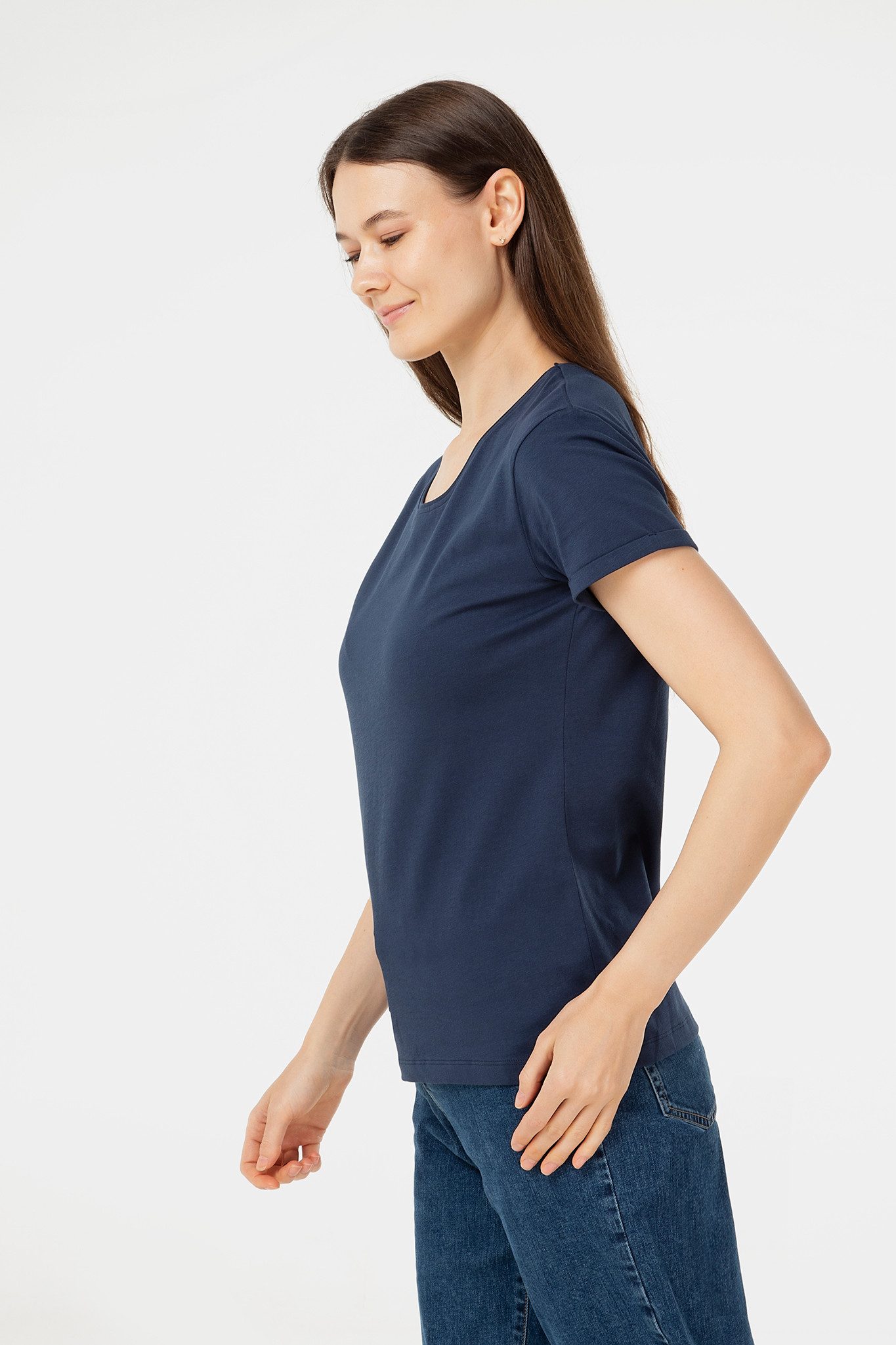 Evermind T-Shirt Damen T-Shirt aus Bio-Baumwolle – fair produziert & nachhaltig