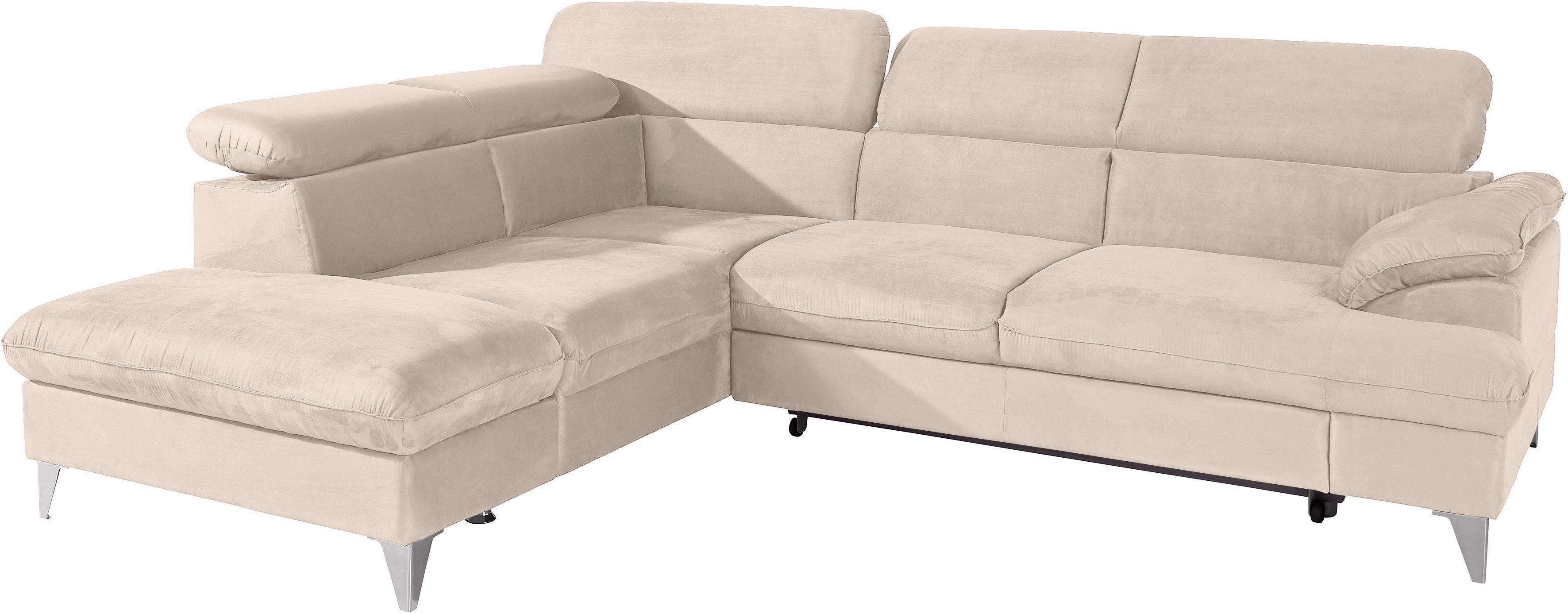 COTTA Polstergarnitur "Caluso L-Form", Set bestehend aus: Ecksofa mit Kopft günstig online kaufen