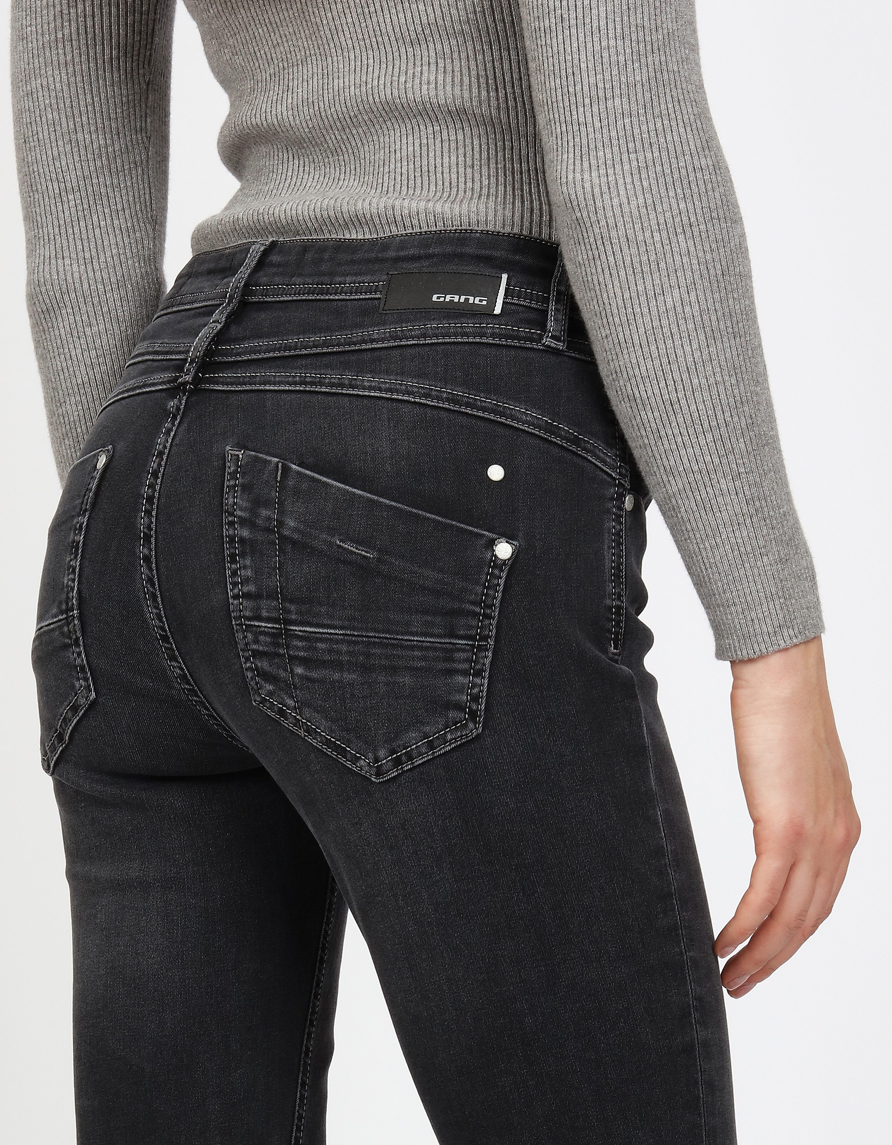GANG Relax-fit-Jeans 94AMELIE mit Used-Effekten