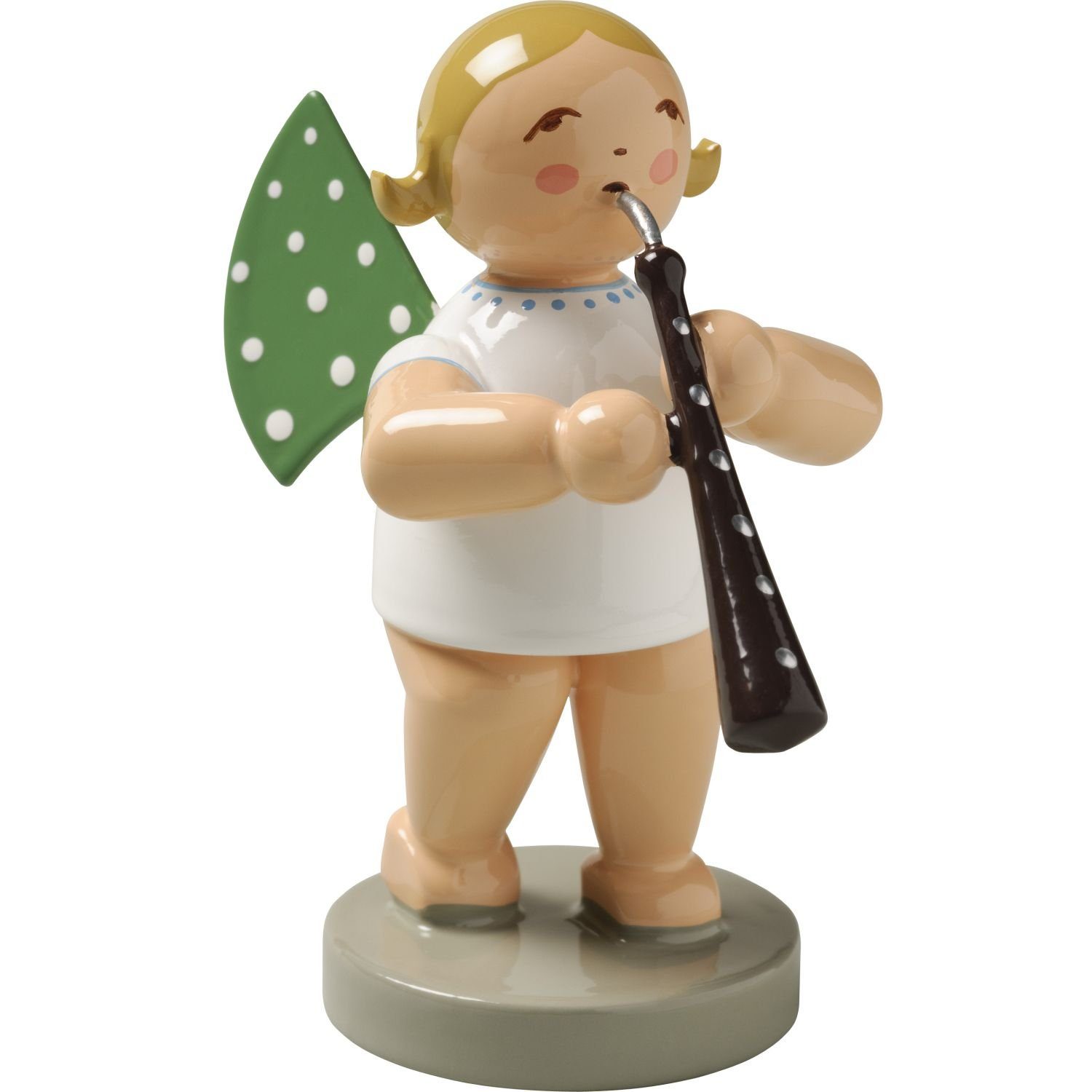 Wendt & Kühn Weihnachtsfigur Engel mit Altoboe 650/69, Haarfarbe zufällig blond oder braunhaarig