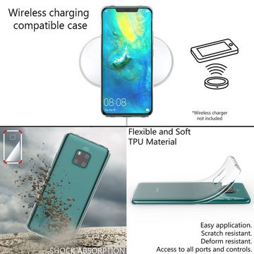 Nalia Smartphone-Hülle Huawei Mate 20 Pro, Klare Silikon Hülle / Extrem Transparent / Vergilbungsfrei / Stoßfest / Kratzfest / Durchsichtige Dünne Schutzhülle / Clear Phone Case / Soft Cover / Anti-Gelb / Flexibel / Handy-Schale Etui Bumper Phone Backcover Handycase Handycover