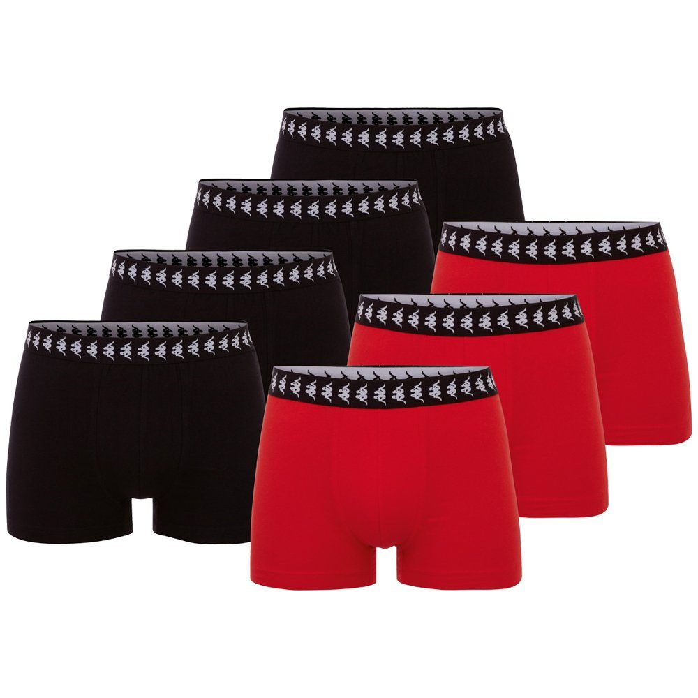 Kappa Boxershorts mit coolem Jacquard Logoband am Bund flame scarlet