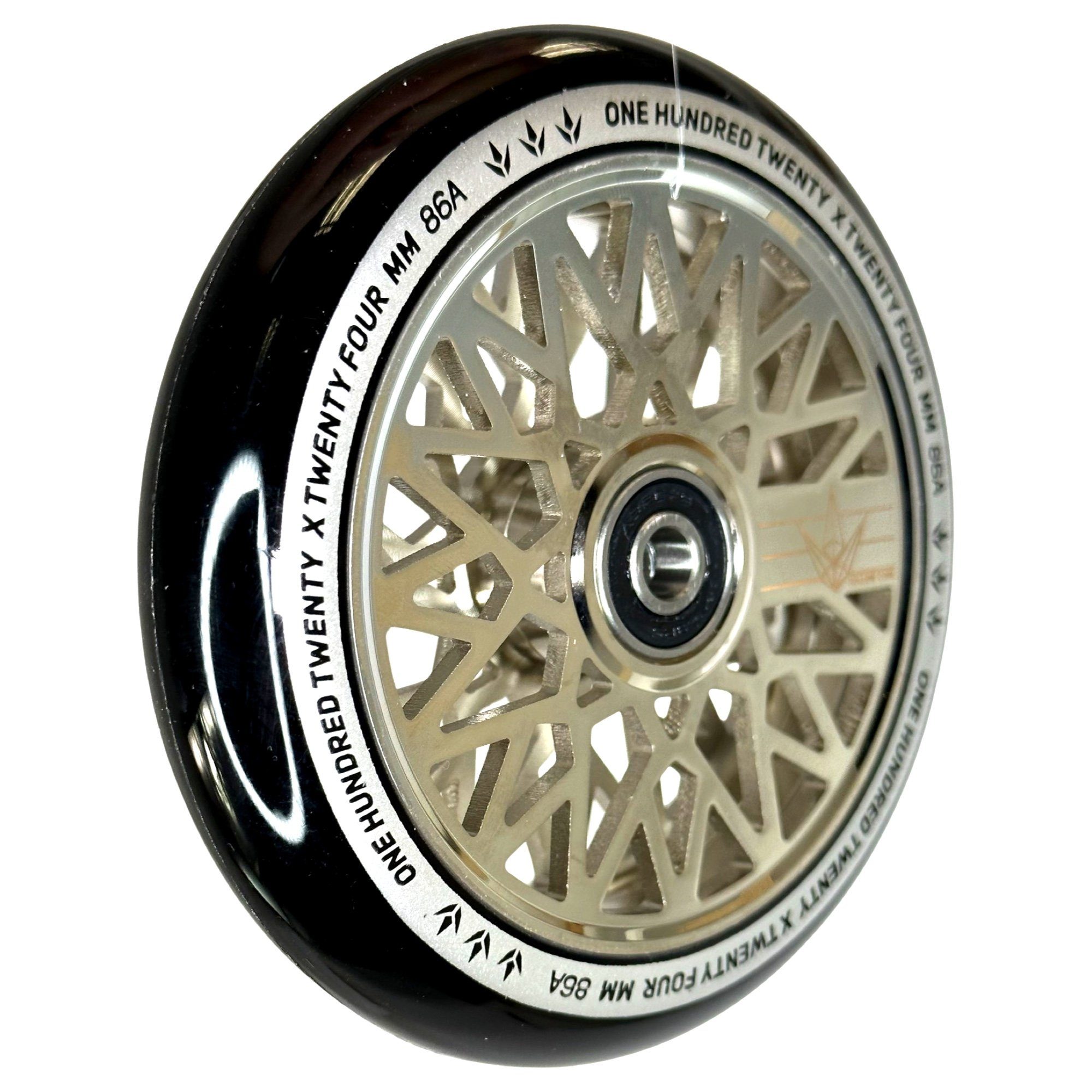 Blunt Stuntscooter Blunt 120mm Stunt-Scooter Wheel Hollow Diamond V2 Chrome/PU Schwarz