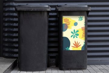 MuchoWow Wandsticker Sommer - Flecken - Pastell (1 St), Mülleimer-aufkleber, Mülltonne, Sticker, Container, Abfalbehälter