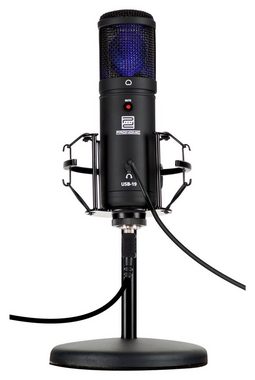 Pronomic Mikrofon USB-19 Kondensatormikrofon (USB-Mikrofonset, 5-tlg), inkl. Tischstativ, Spinne, Popkiller & Windschutz