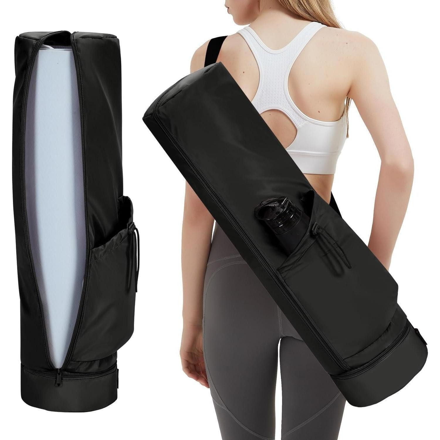 LuxusKollektion Yogatasche Yogatasche Damen mit Nassfach und Flaschenhalter, Schultergurt, Gym