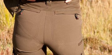 Shooterking® Outdoorhose Damen Anti-Zecken-Hose Insect mit Cordura® Jagdhose braun Oefele Jagd