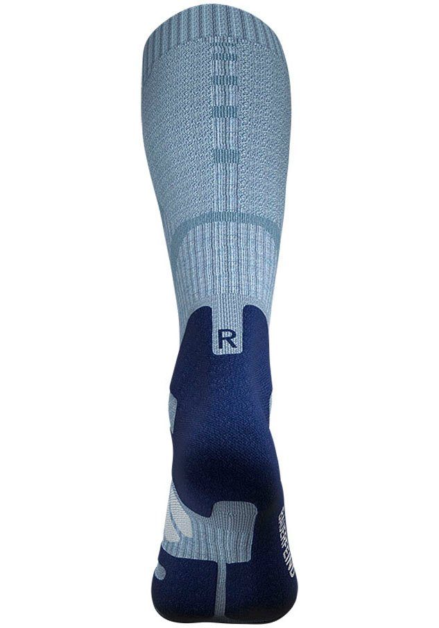 Bauerfeind Sportsocken Outdoor sky Socks blue/M Kompression Compression Merino mit