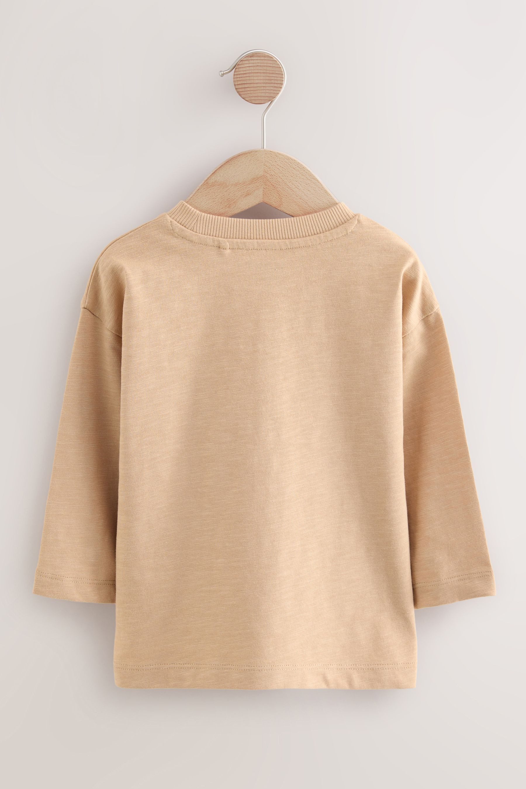 Next Langarmshirt Langarmshirt, Semi unifarben (1-tlg) günstig online kaufen