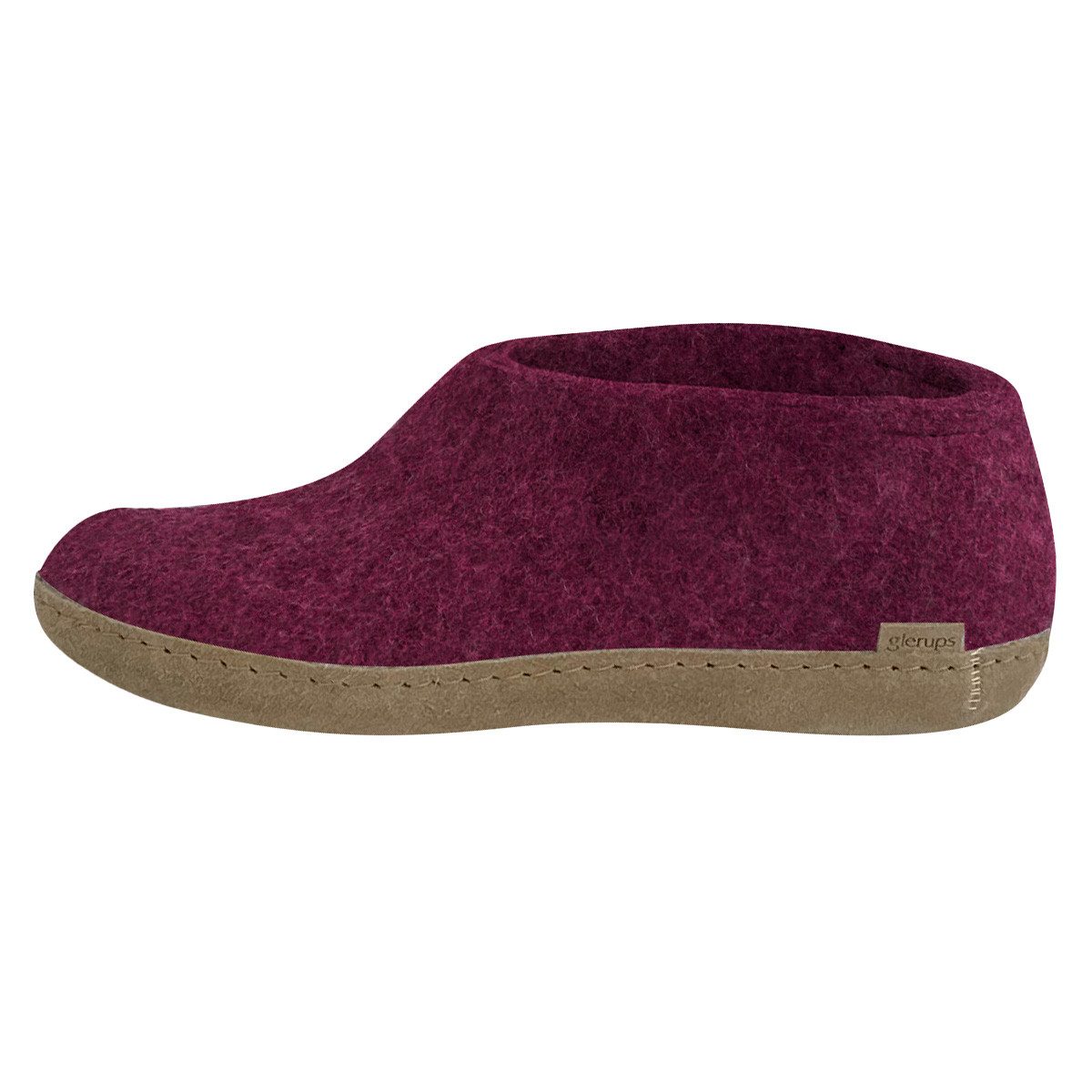 glerups dk Ledersohle Hausschuh (1-tlg) Hausschuh - Aus 100% reiner Naturwolle, Schützt vor Geruch