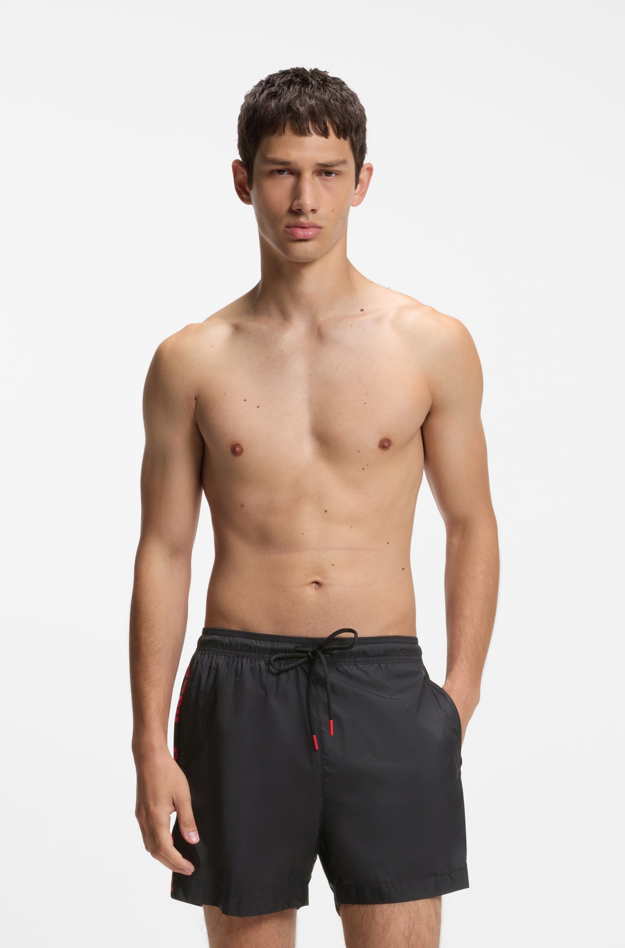 HUGO Badeshorts FAB mit Tunnelzug im Bund