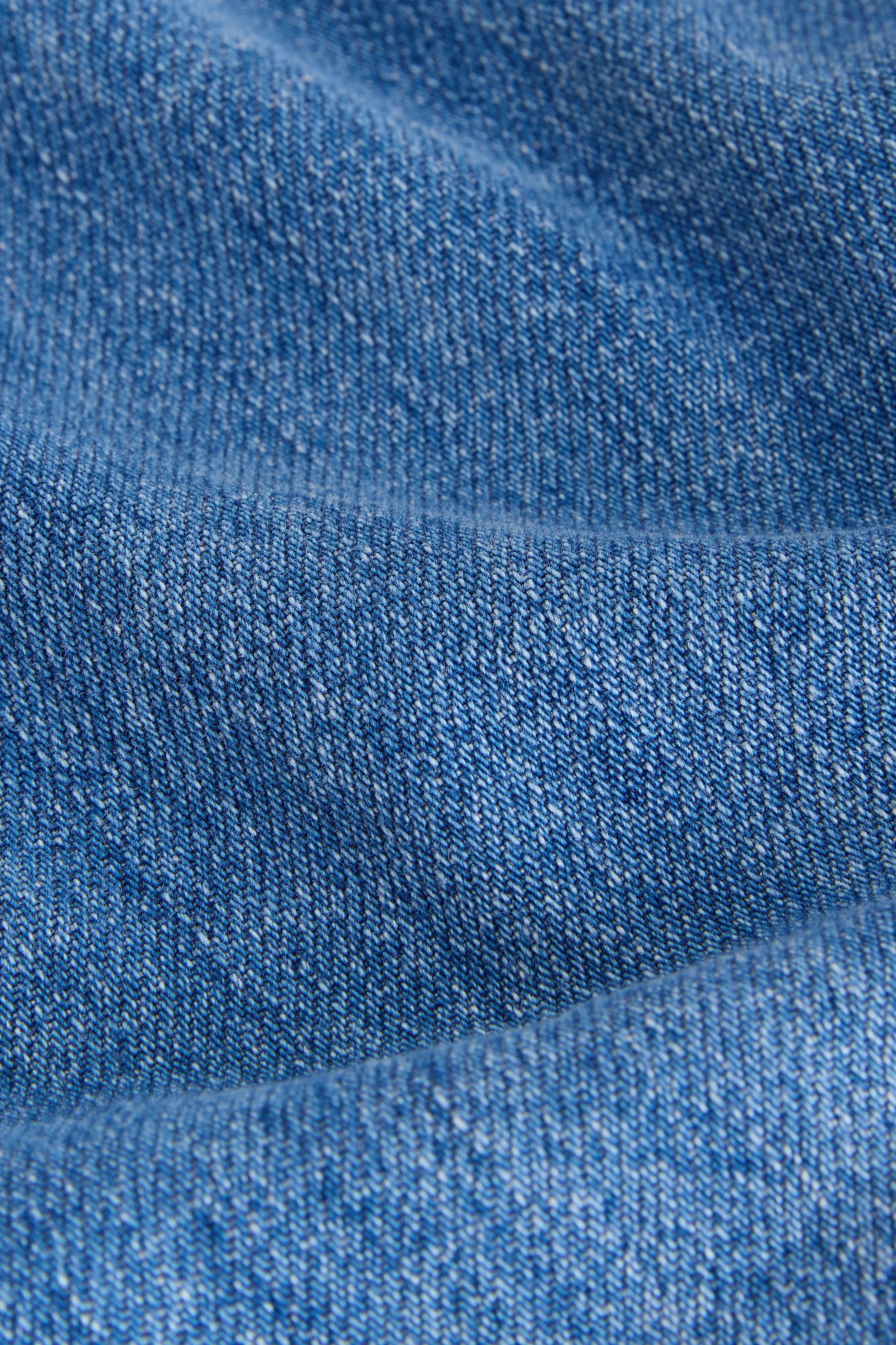 Next Jeanskleid Mini-Latzkleid aus Denim (1-tlg)