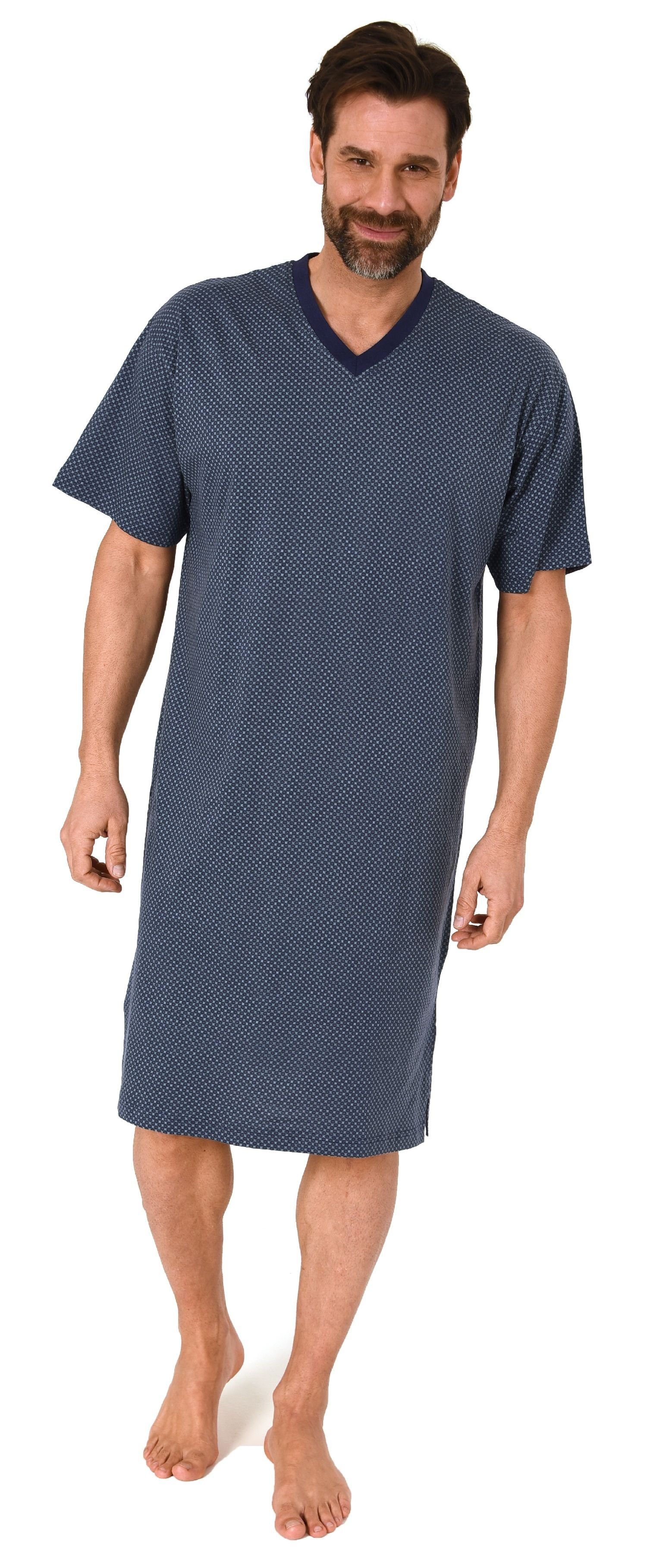 Normann Pyjama Tolles Herren Kurzarm Nachthemd von in Optik - auch in Übergrößen