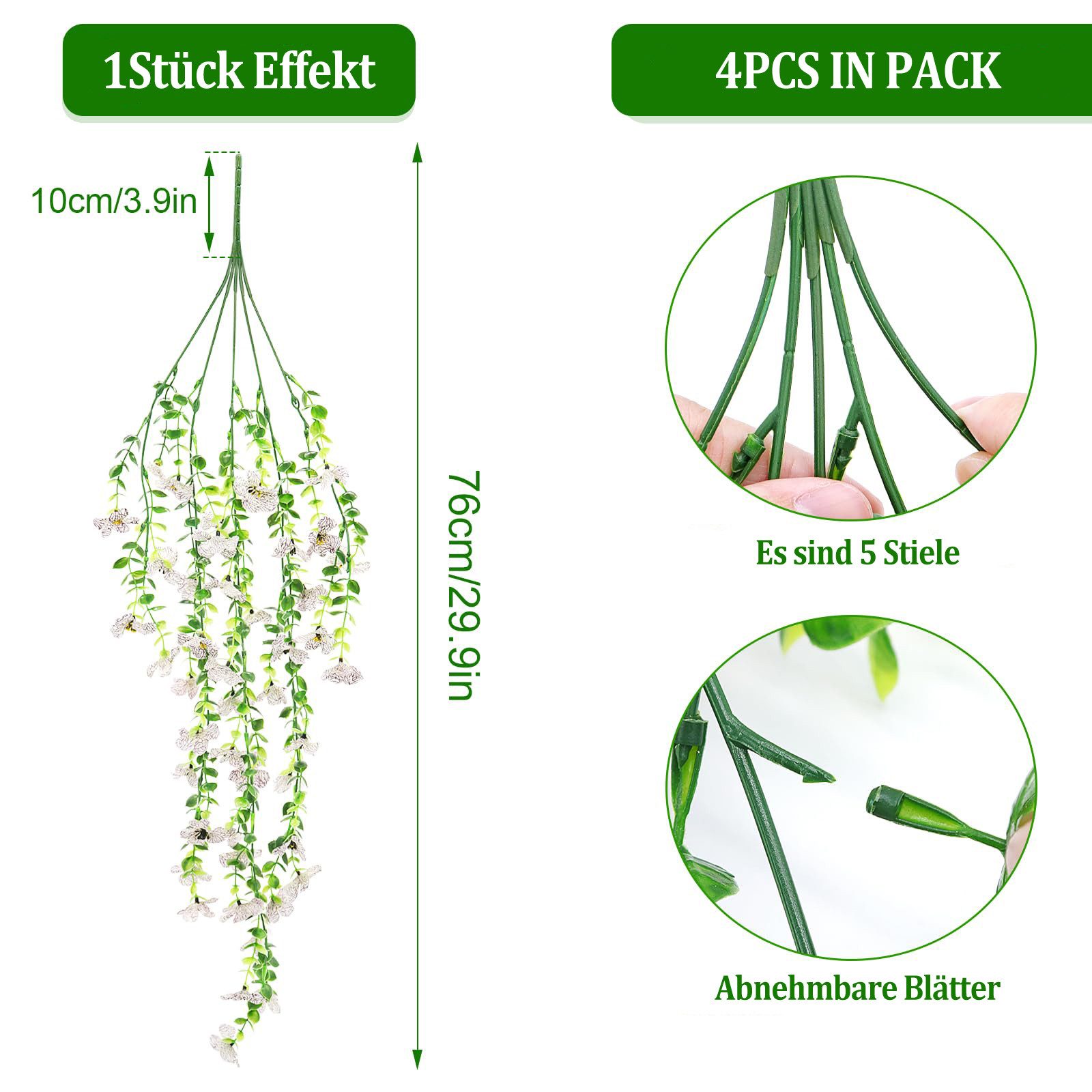 Kunstranke Kunstranke Veilchenranken, künstliche hängende Pflanzen, Coonoor günstig online kaufen