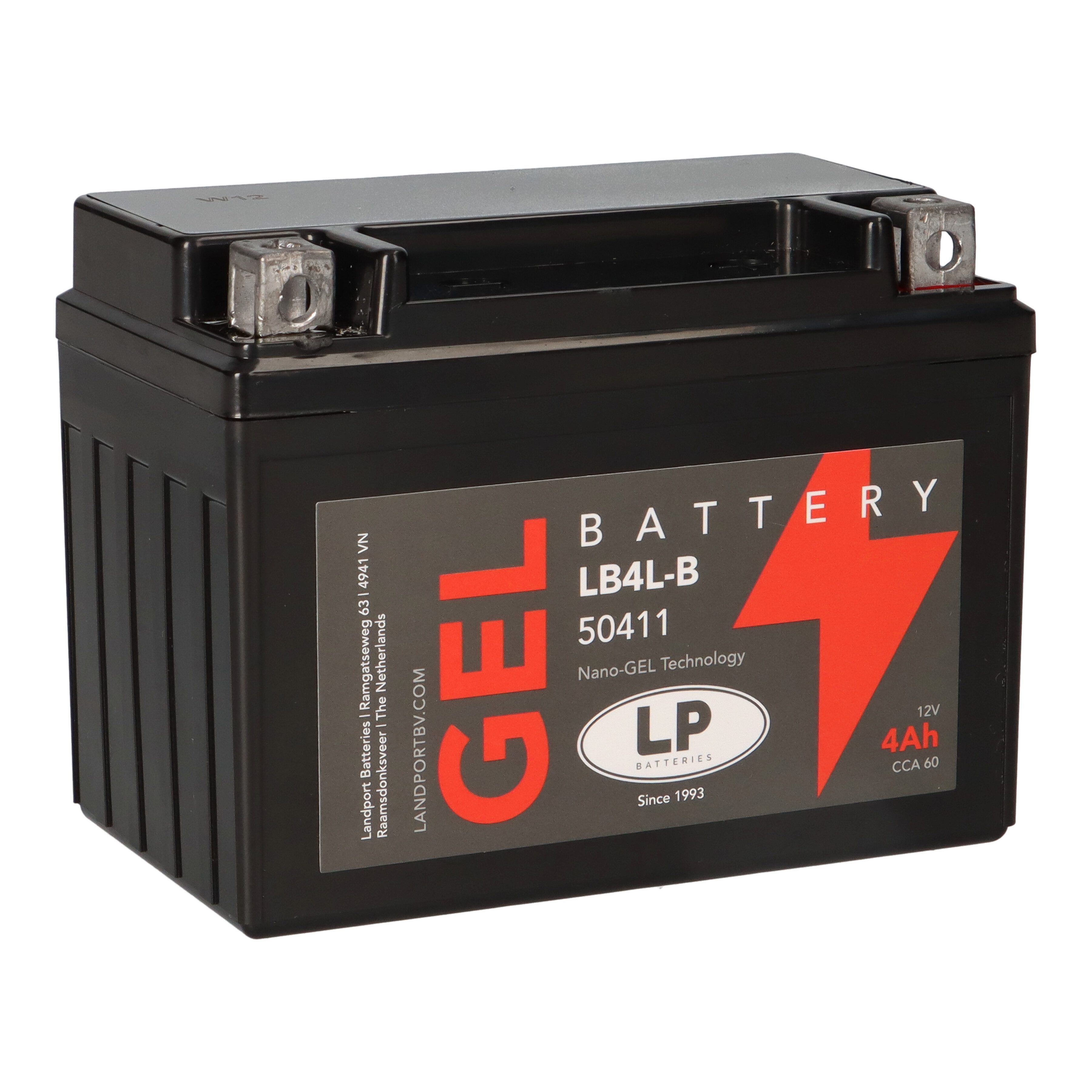 Batterie 12V 4Ah für Motorrad Startbatterie MG LB4-3 Bleiakkus