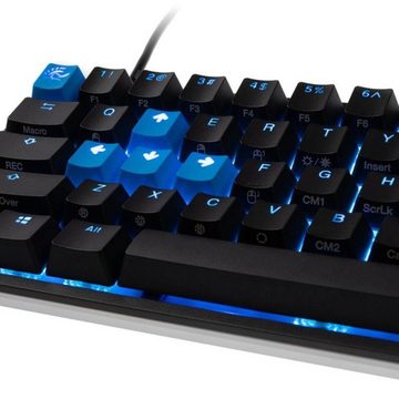 Ducky ONE 2 SF Gaming-Tastatur (MX-Blue, mechanisch, PBT Kappen, RGB-LED, US-Layout, TKL-Mini, Schwarz)