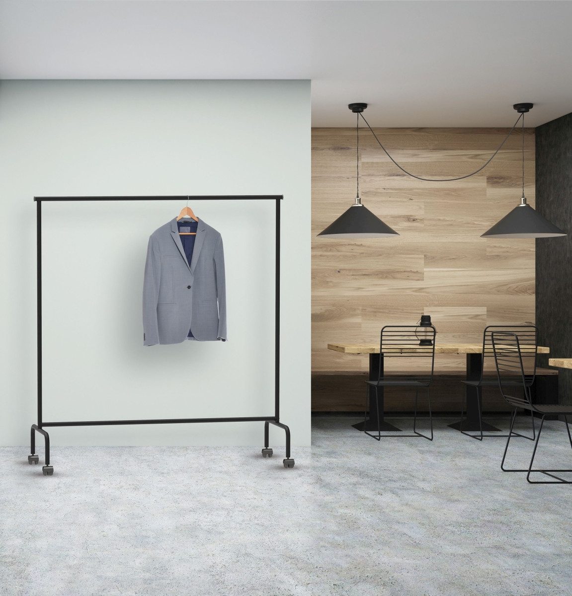 MAUL Шкафыständer Reihengarderobe Maullimbo Kleiderstange 151cm schwarz