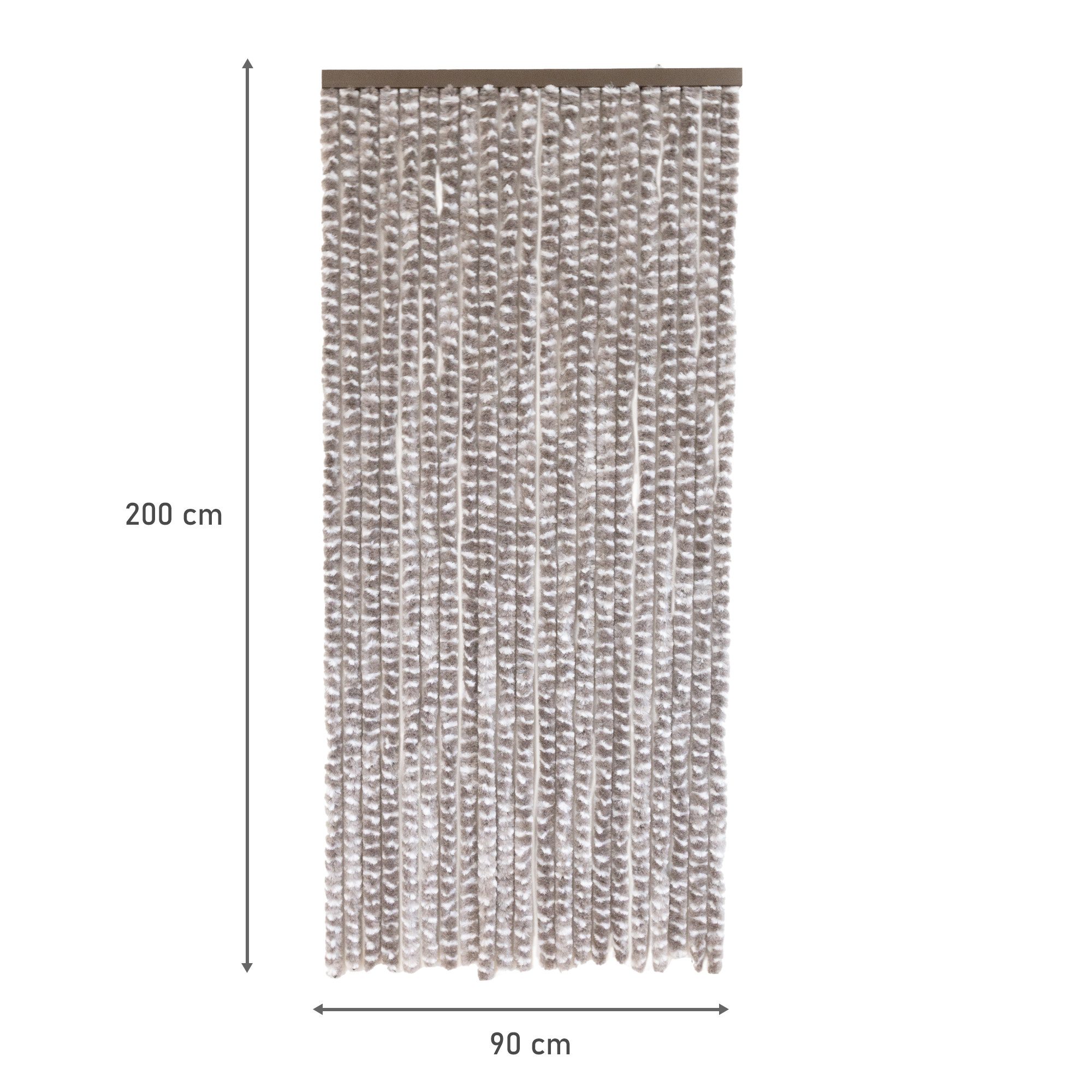 Lemodo Insektenschutz-Vorhang Flauschvorhang 90x200cm, Fliegenschutz, Türvorhang Wohnwagen, BxL: 90x200 cm