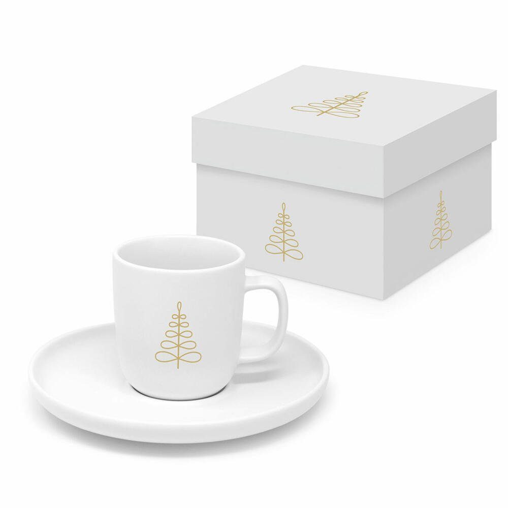 PPD Espressotasse Pure Mood gold Matte Espresso 75 ml, Bone China