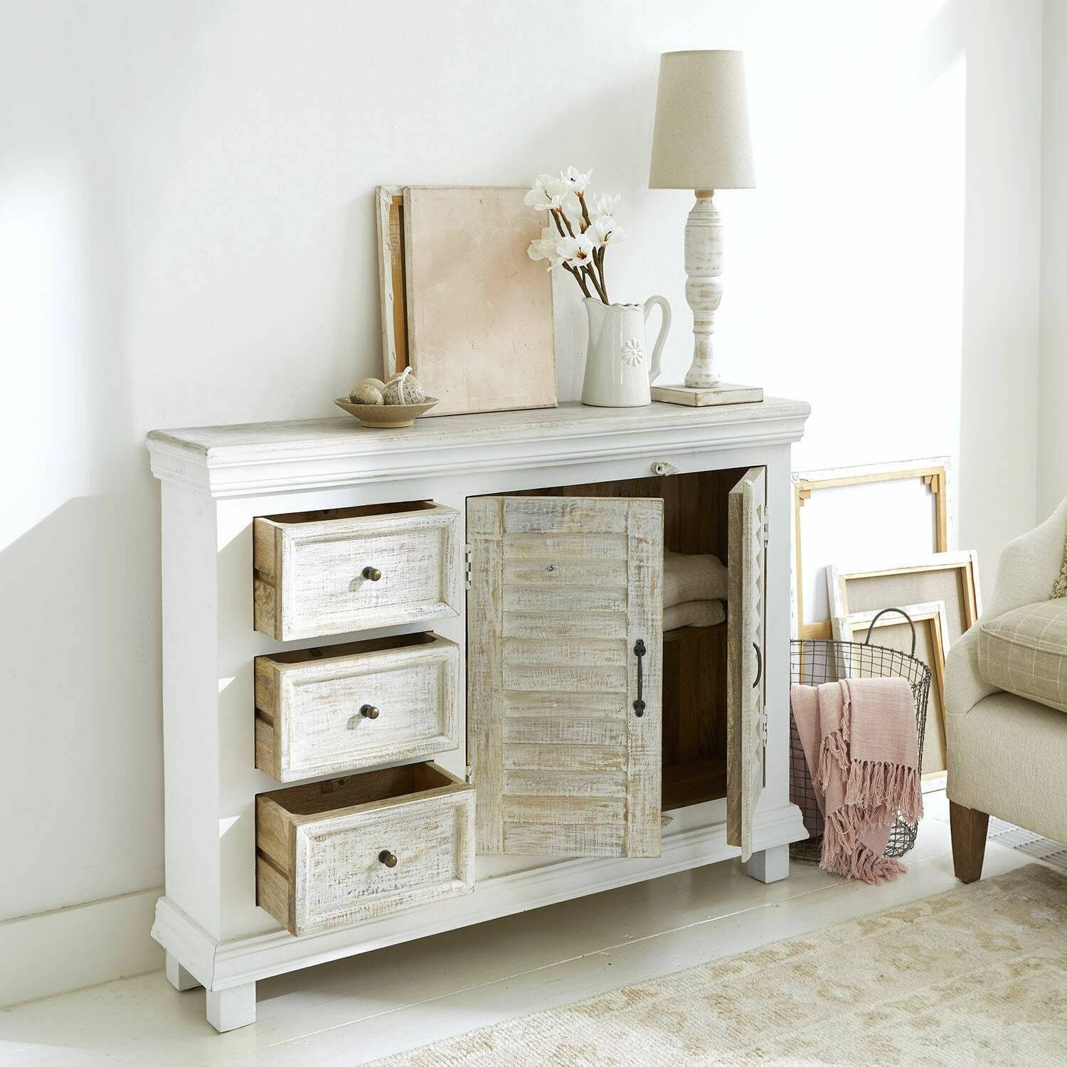 Mirabeau Kommode Kommode Nevellique antikweiß/antikbraun