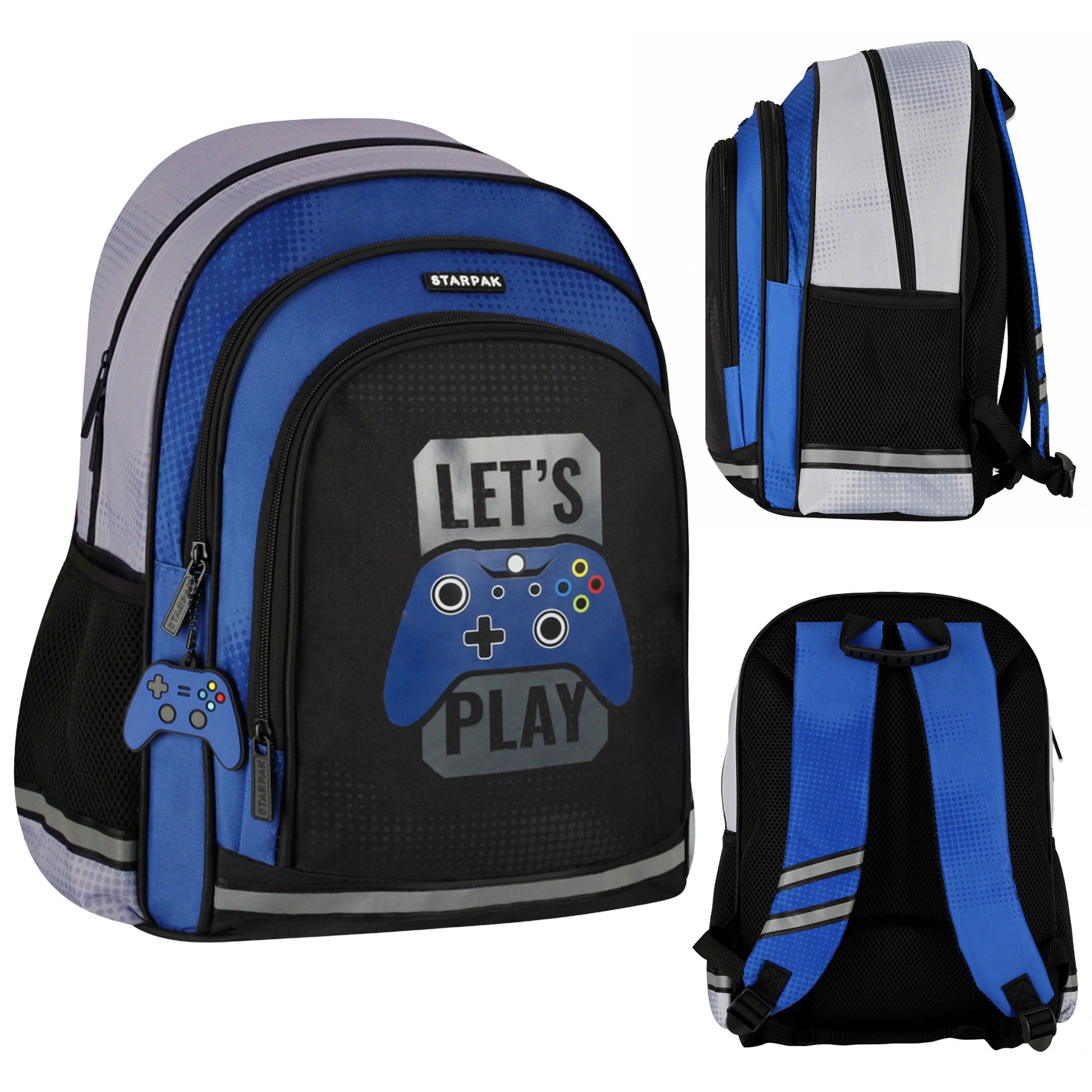 Let's Play Schulrucksack Let's Play Jugendrucksack, Schulrucksack 40x29x20 cm, gepolstert