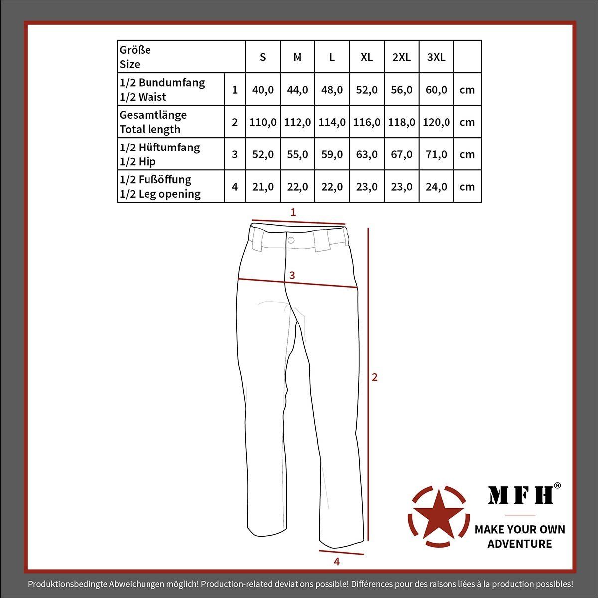 MFH Outdoorhose Outdoor-Hose flecktarn mit Rip Stop – Bild 5 von 5
