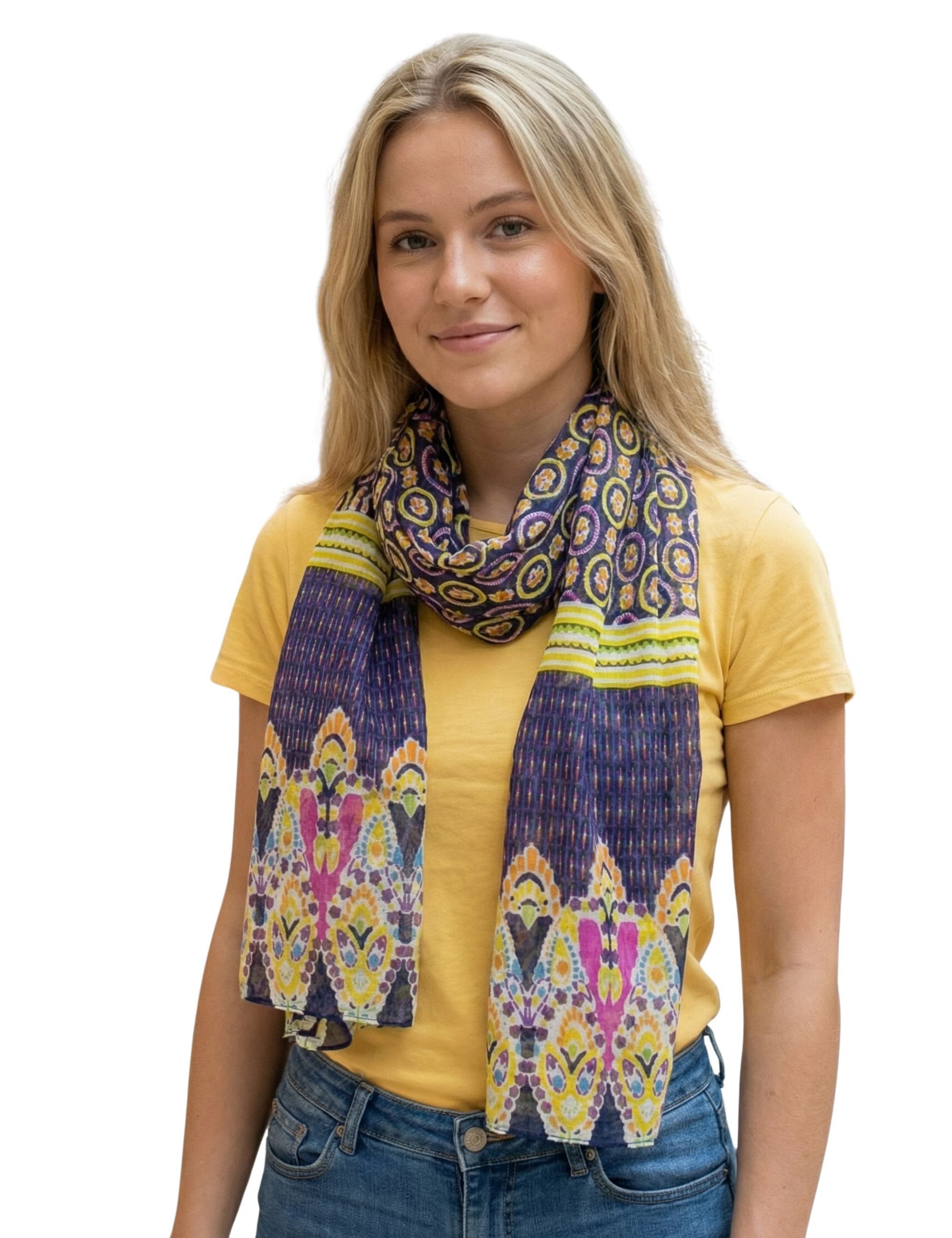 Sunsa Halstuch Damen Schal Tuch. Baumwolle Halstuch. Sommer Scarf ., Abstract Modern Aufdruck