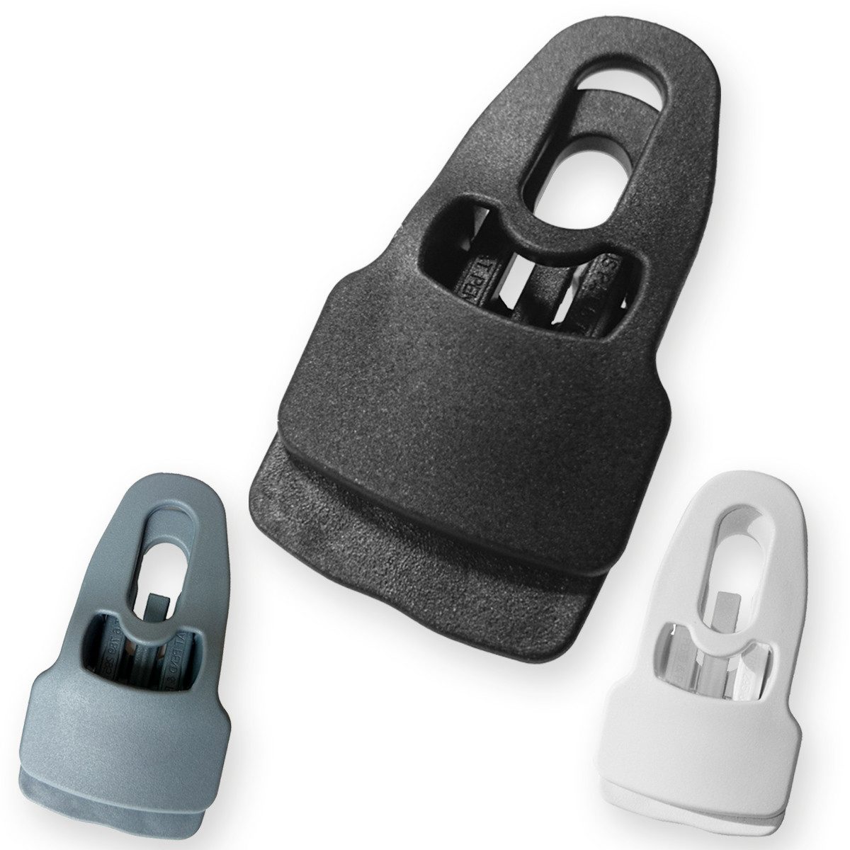 Holdon Schutzplane Holdon® Midi Schwarz 10 Stk. Befestigungsclip Klemmöse Planenklemmen, Mehrzweckklemme Universal Clips für Stoff Sonnensegel Plane Banner