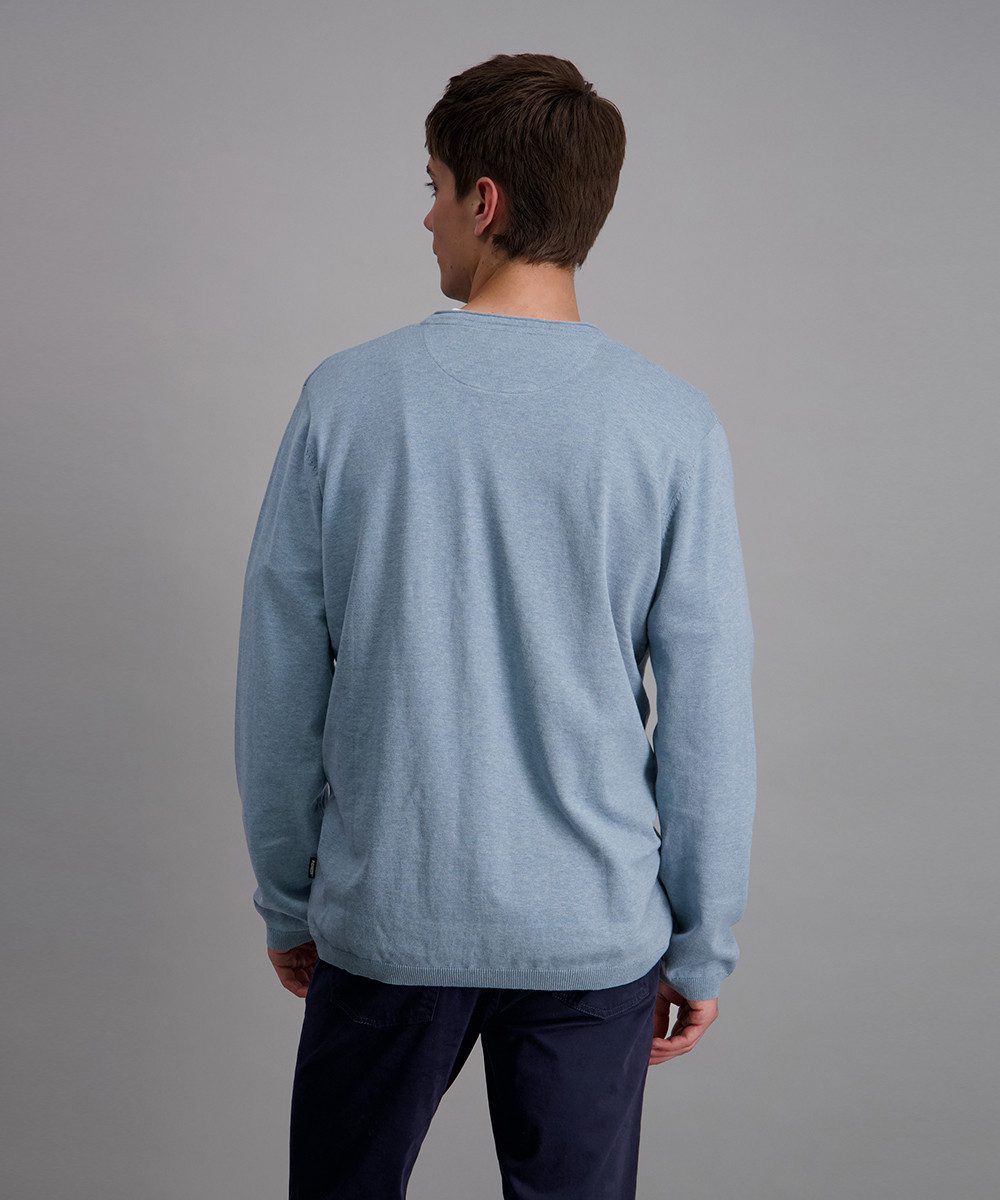 Pioneer Authentic Jeans Rundhalspullover mit Rollkante