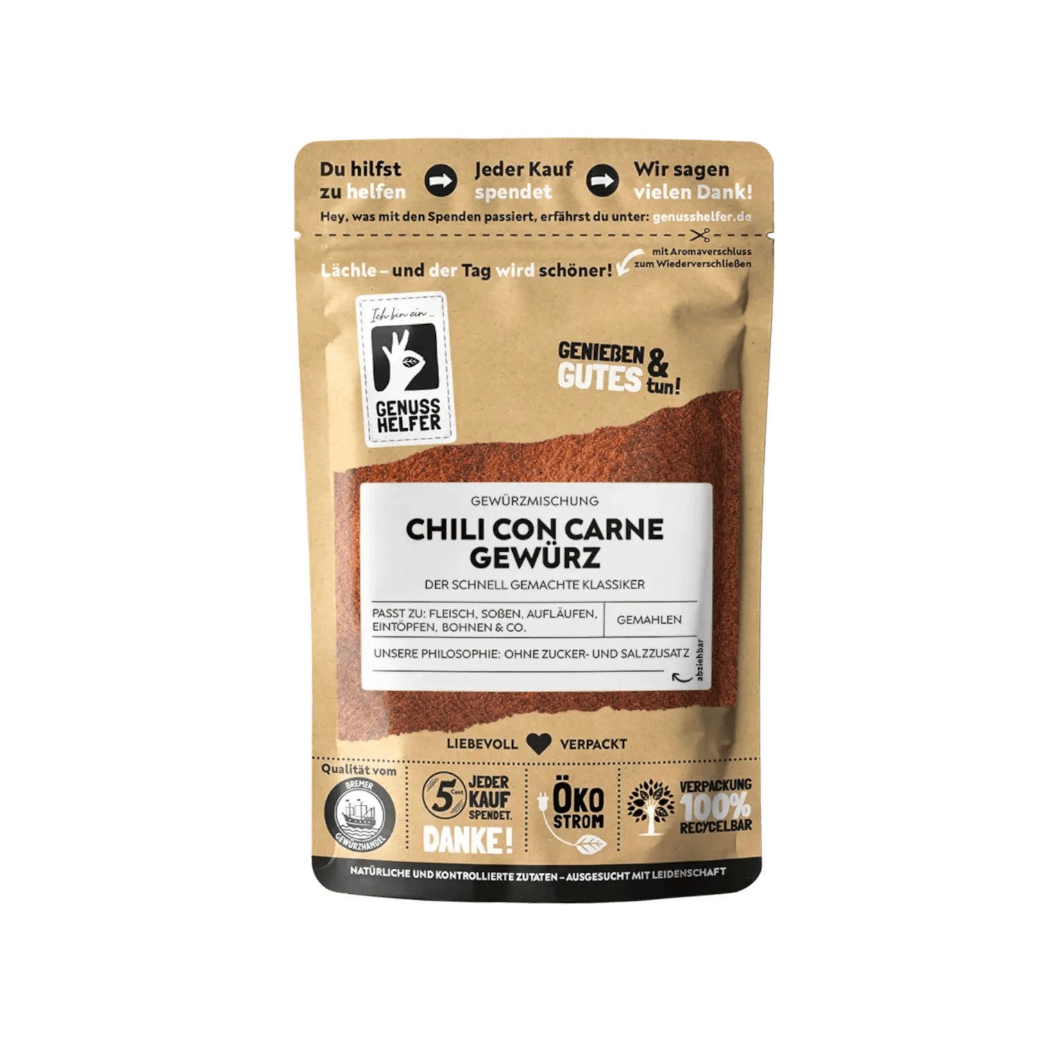 Bremer Gewürzhandel Gewürz Chili con Carne Gewürzmischung, gemahlen, 100 g
