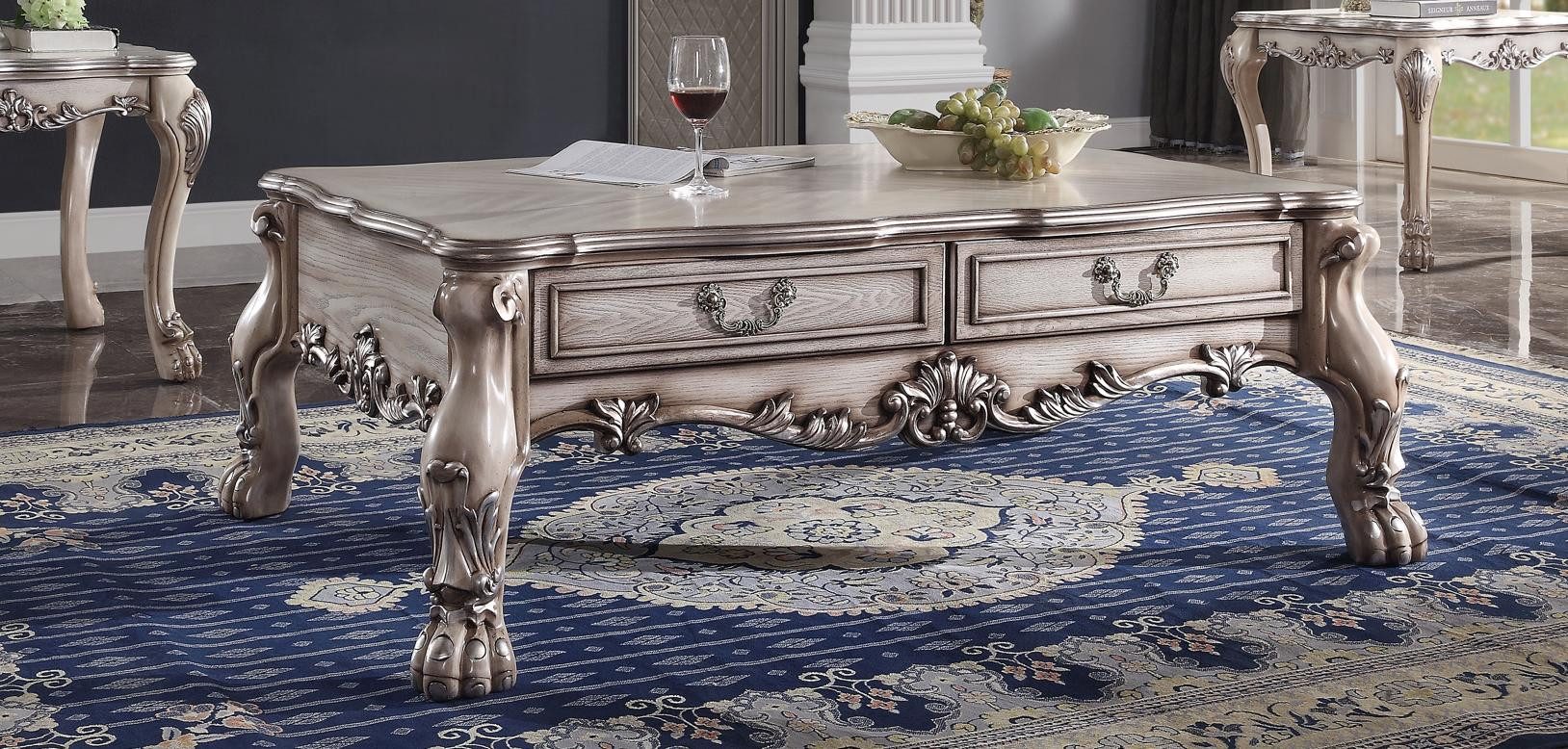 JVmoebel Couchtisch Sofatisch aus Holz im Barockstil für Wohnzimmer und Sofa, Made in Europa