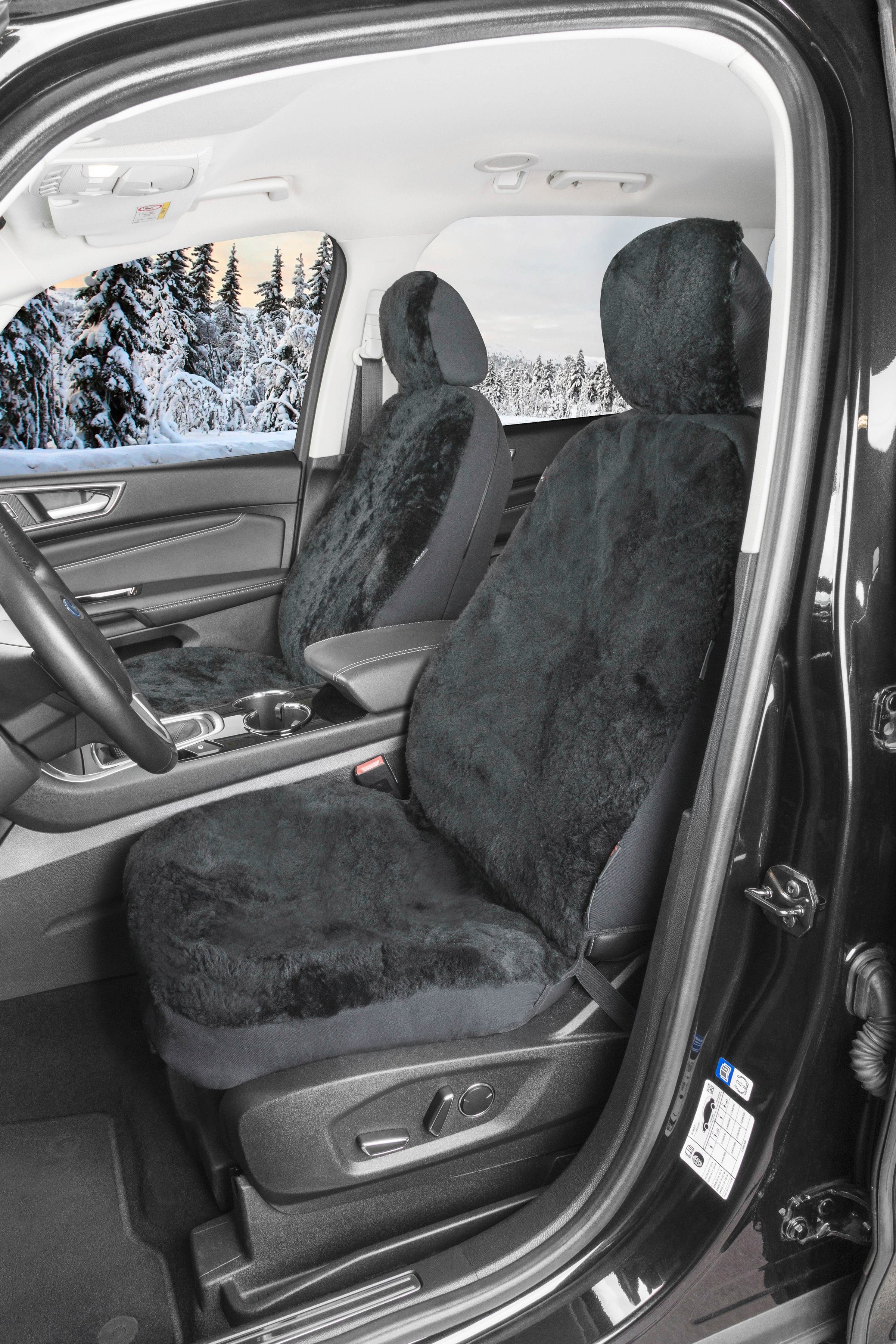 WALSER Autositzbezug Robusto, 2 Einzelsitzbezüge für Normalsitze, passgenau  für Renault Clio III BR0/1 CR0/1 01/2005-12/2014