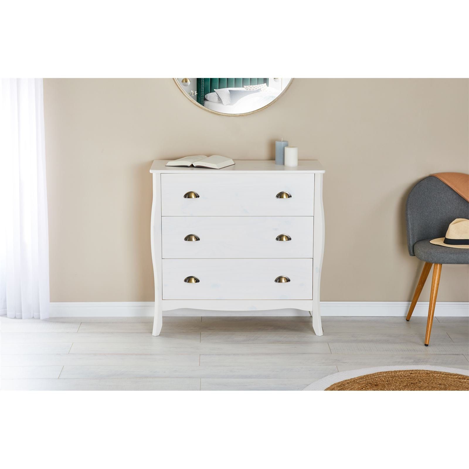 IDIMEX Kommode ANTOINETTE, Sideboard Kommode Anrichte Schubladen Design im Barockstil antik Baroc