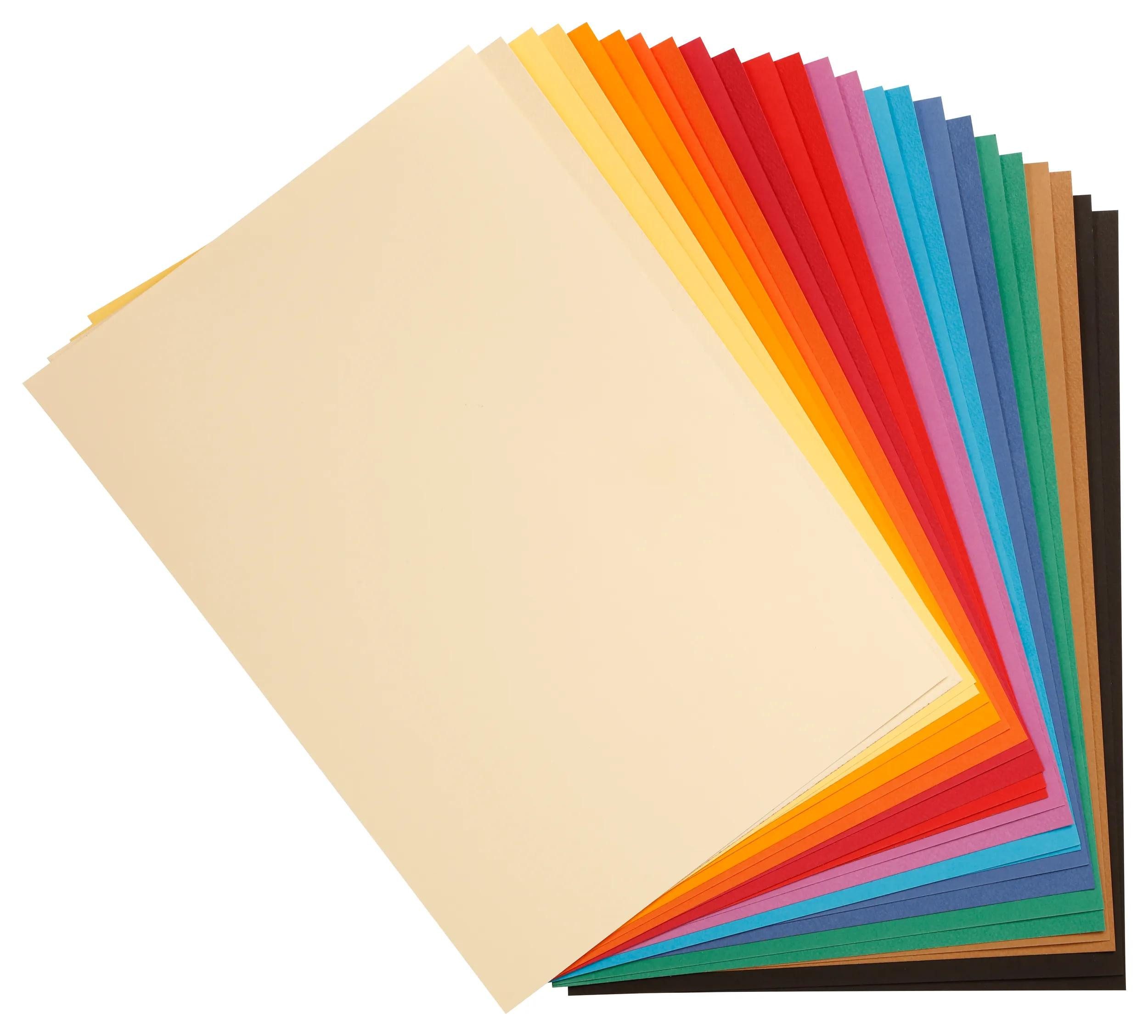 CLAIREFONTAINE Fotopapier Zeichenpapier A3 24 Blatt (2x12) Lebendige Farben sort. 960552C, Ries