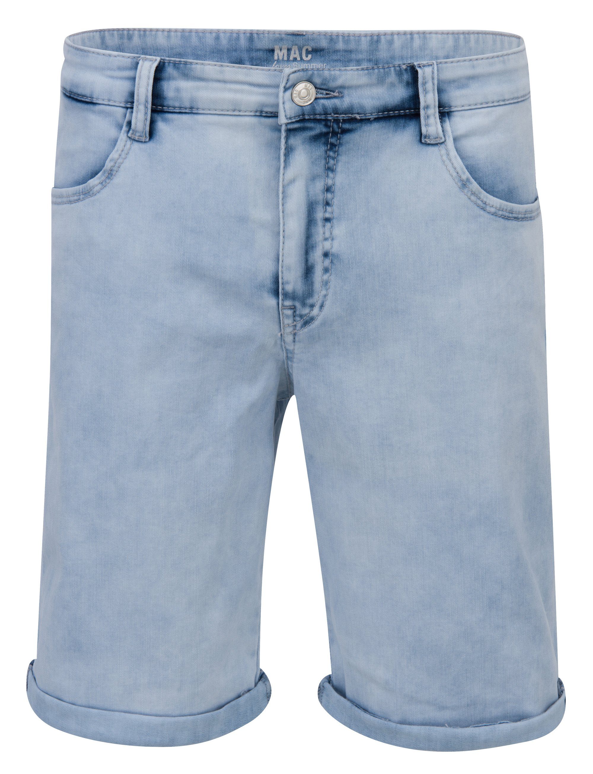 MAC Stretch-Jeans MAC SHORTY fancy blue bleached 2387-90-0396 D045