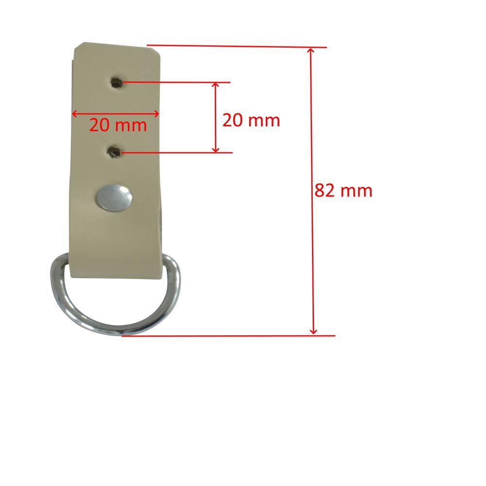 Miederhoff Anhänger 10 Stück - Aufrollriemen 82 mm, Gewebeverstärkt, Kunststoff