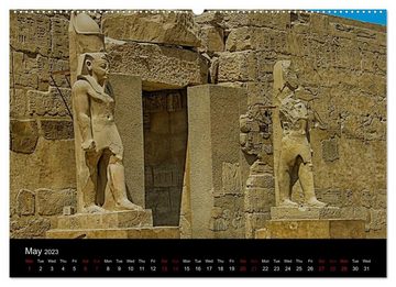 CALVENDO Wandkalender On the trail of the ancient Egypt (Premium-Calendar 2023 DIN A2 Landscape)