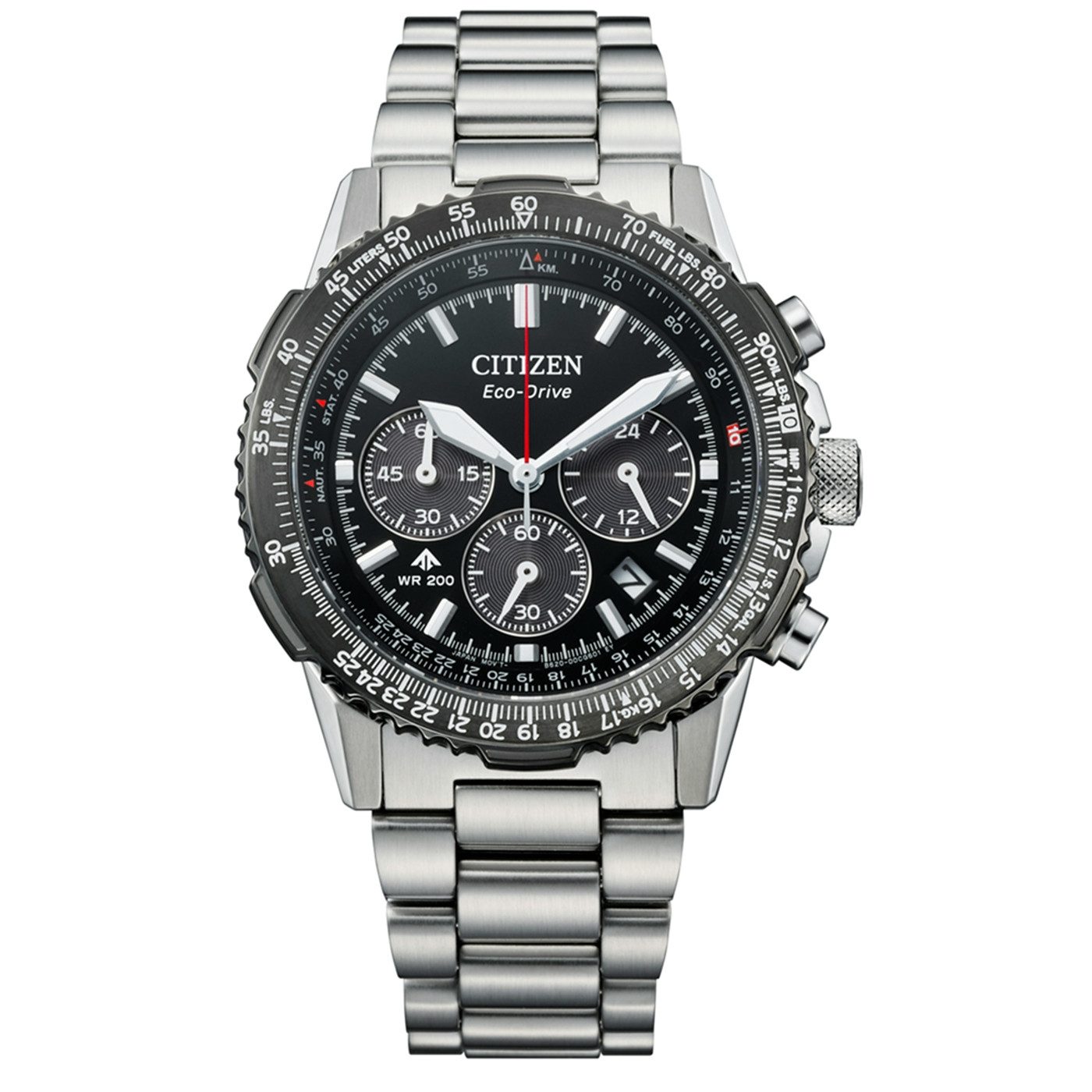 Citizen Chronograph Promaster Sky CA4664-60E, Armbanduhr, Solar, Herrenuhr, Edelstahlarmband, analog