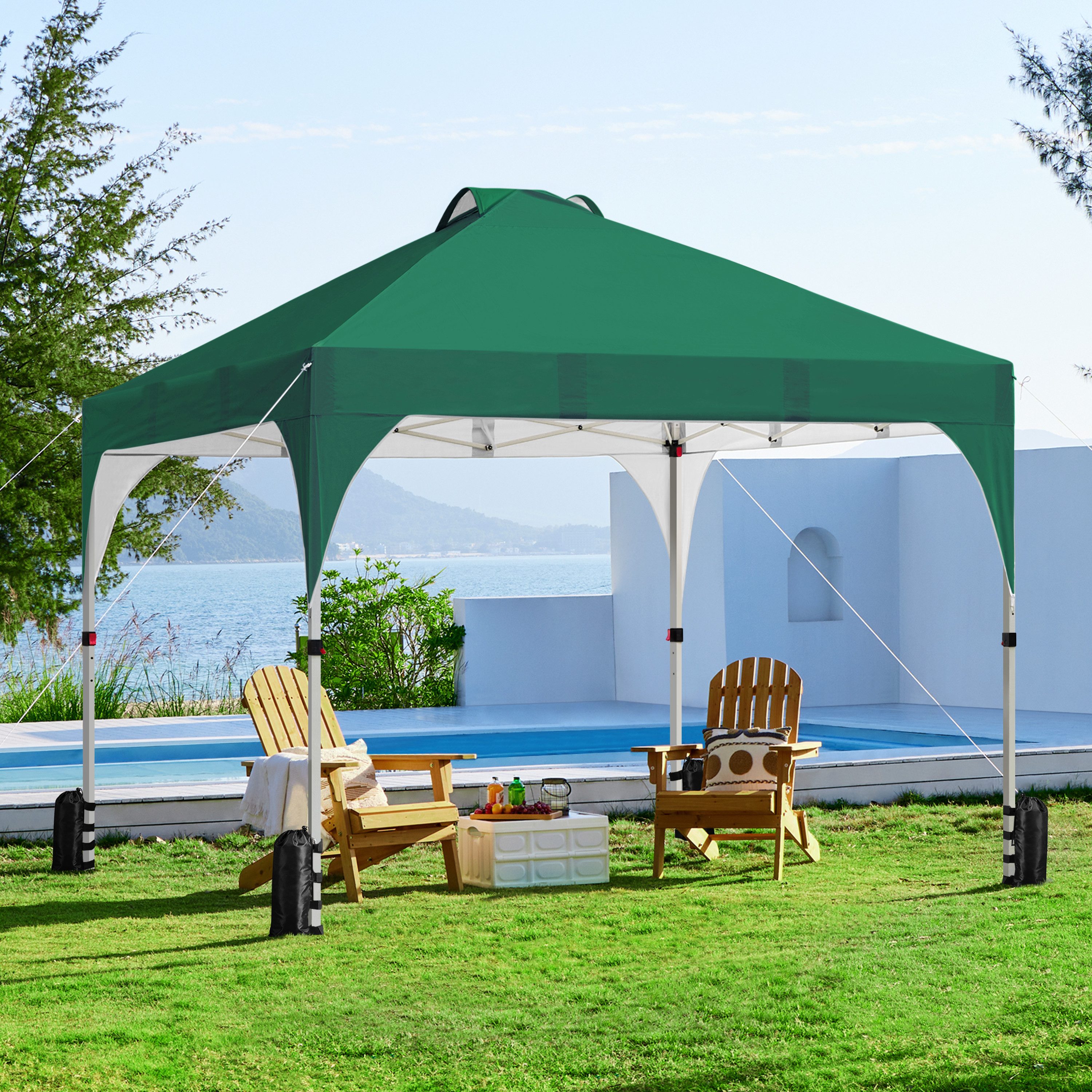 Yaheetech Faltpavillon 2,4x2,4m / 3x3m, Pop günstig online kaufen