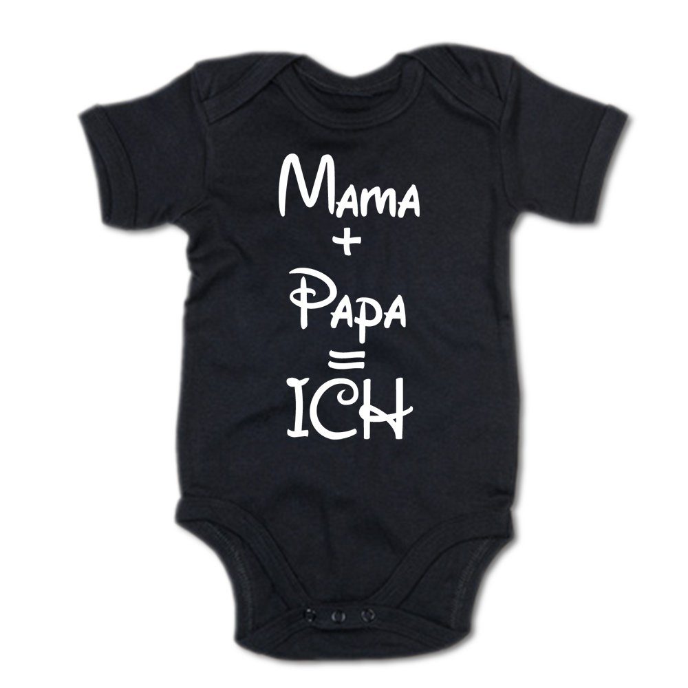 Kurzarmbody Mama + Papa = ICH