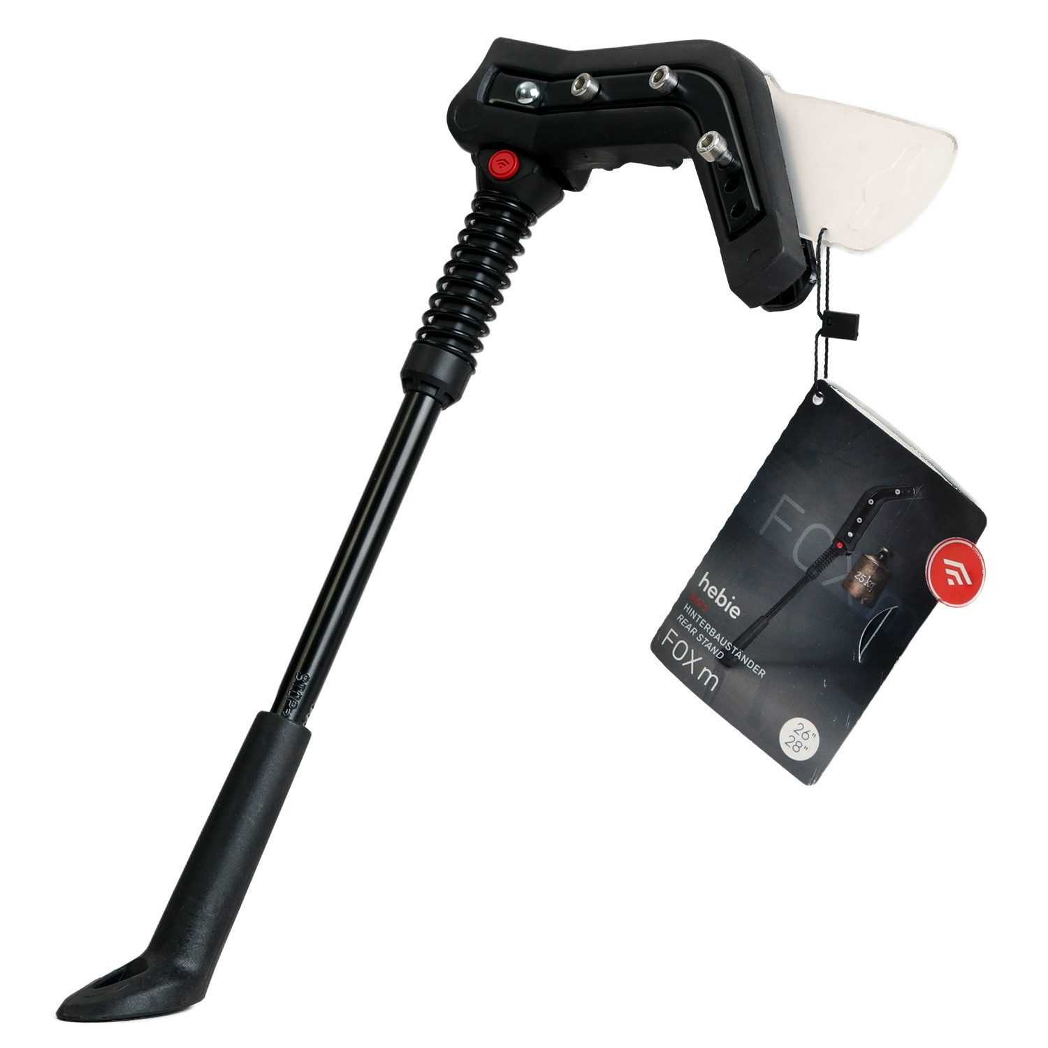 Hebie Fahrradsattel Hinterbau-Ständer FOX höhenverstellbar, Hinterbauständer 26" bis 28 Zoll Fahrrad-Ständer 25kg Universal