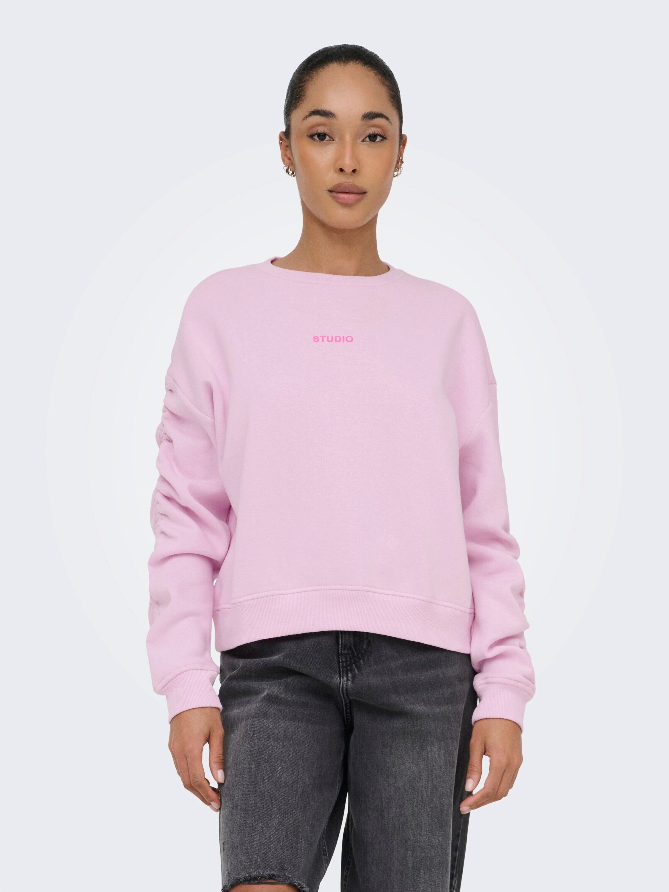 ONLY Sweatshirt (1-tlg) Drapiert/gerafft