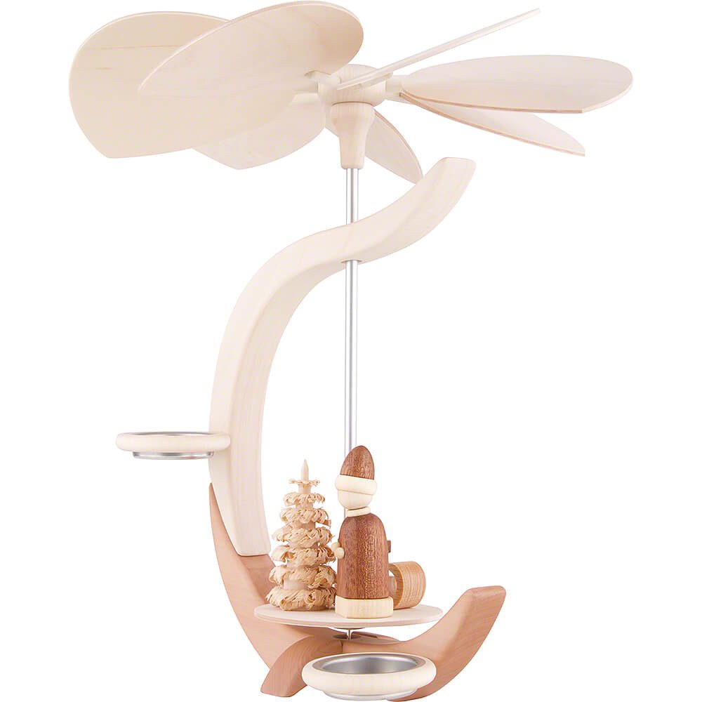 Seiffener Volkskunst Weihnachtspyramide 1-stöckige Pyramide C-Form - Weihnachtsmotiv (30cm) von Seiffener Volk