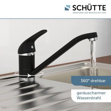 Schütte Spültischarmatur Donau Niederdruck Armatur Küche, 360° schwenkbare Mischbatterie Küche